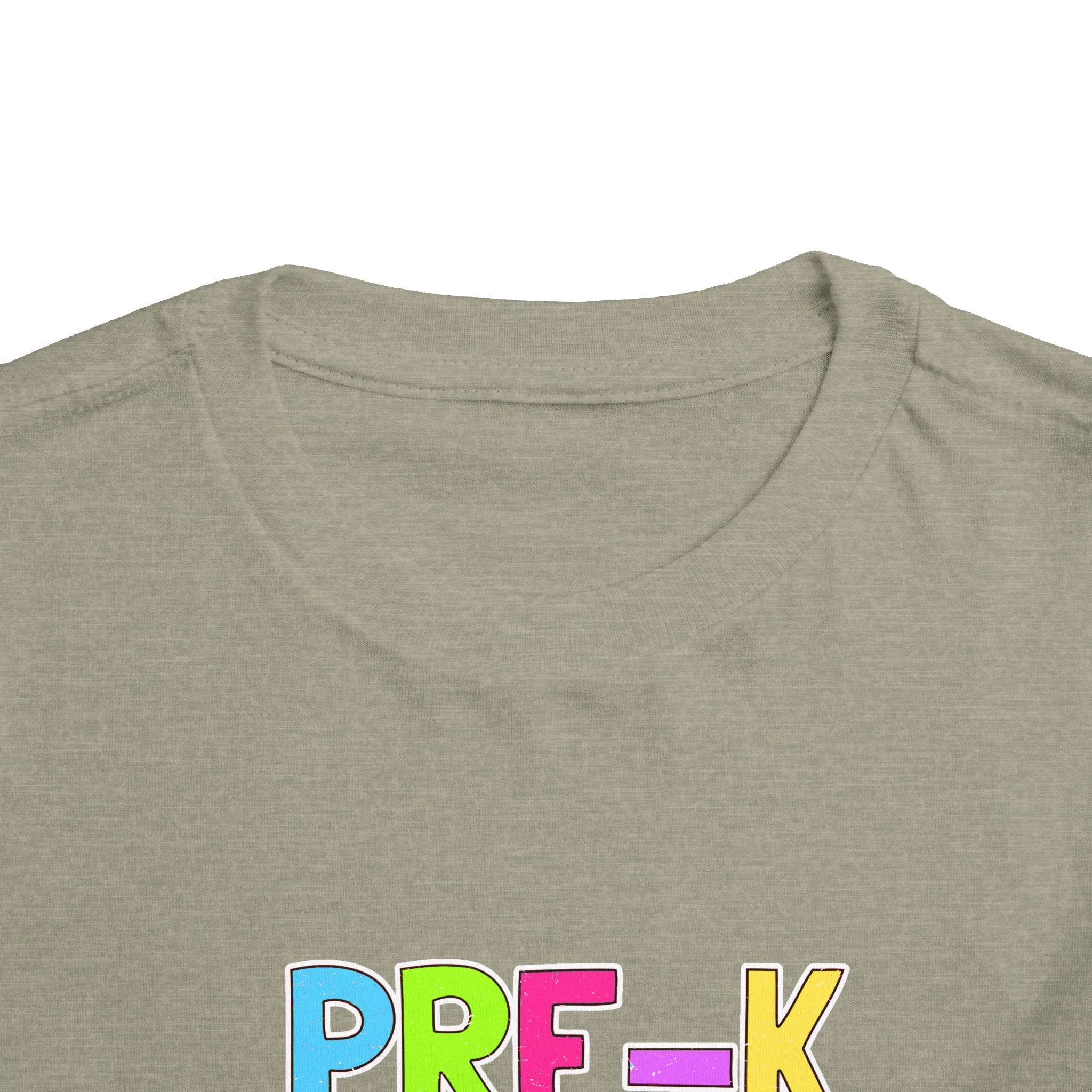 PRE-K Toddler Tee — Colorful Checkerboard Smile Preschool Shirt