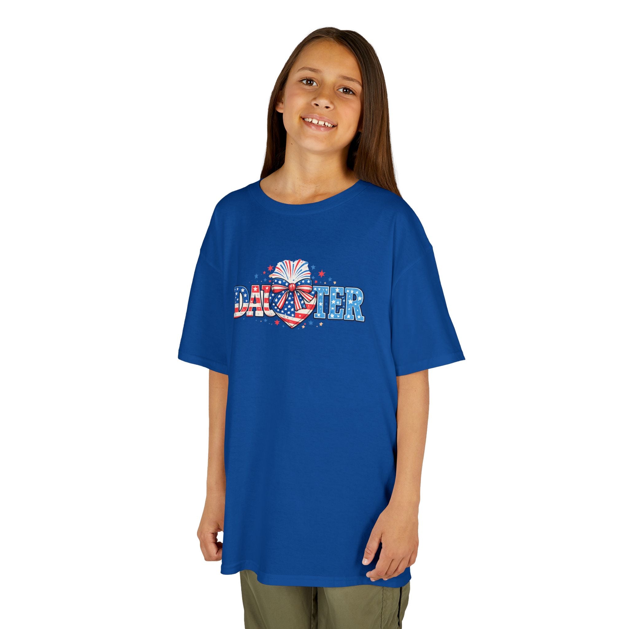 Kids "Daughter" Patriotic Fireworks T-Shirt — 4th of July Girls Tee