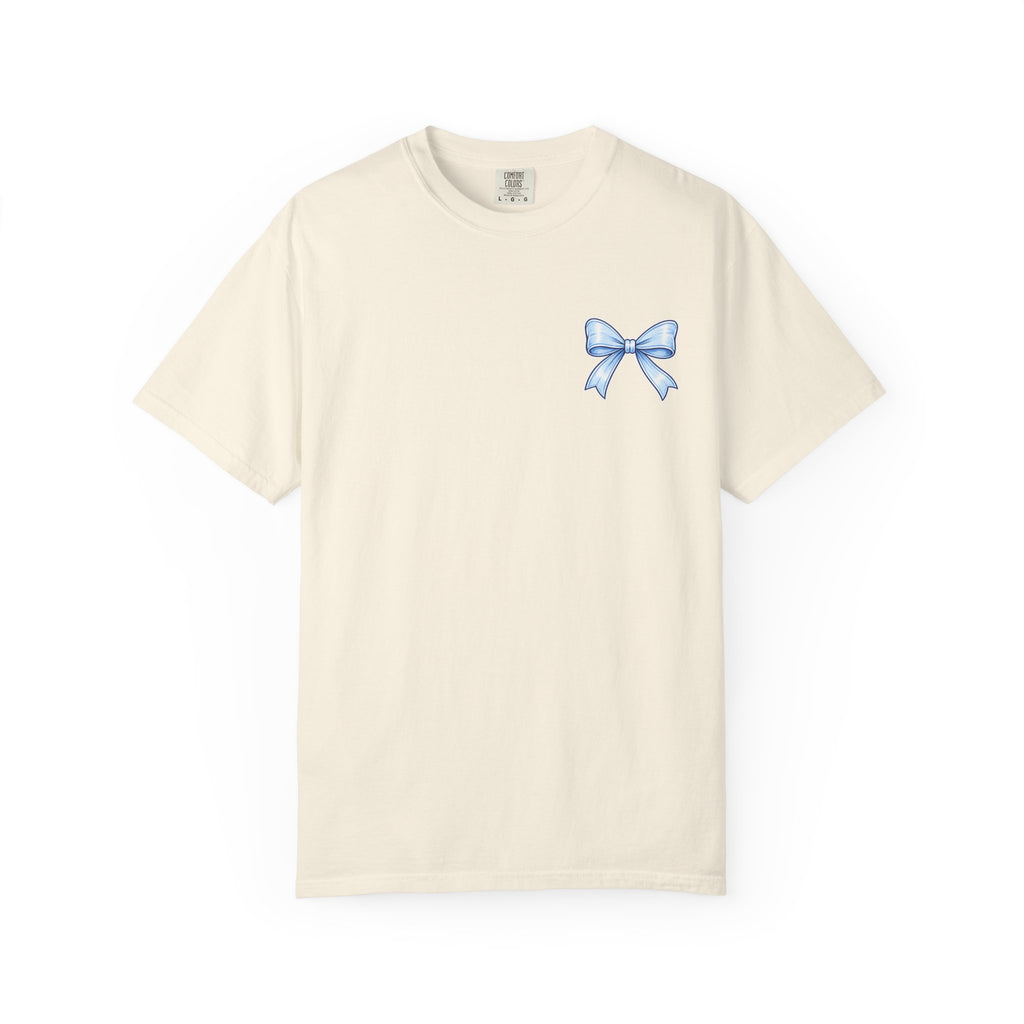 America 250 Years of Freedom T-Shirt — Patriotic 4th of July Tee with Blue Ribbon Design