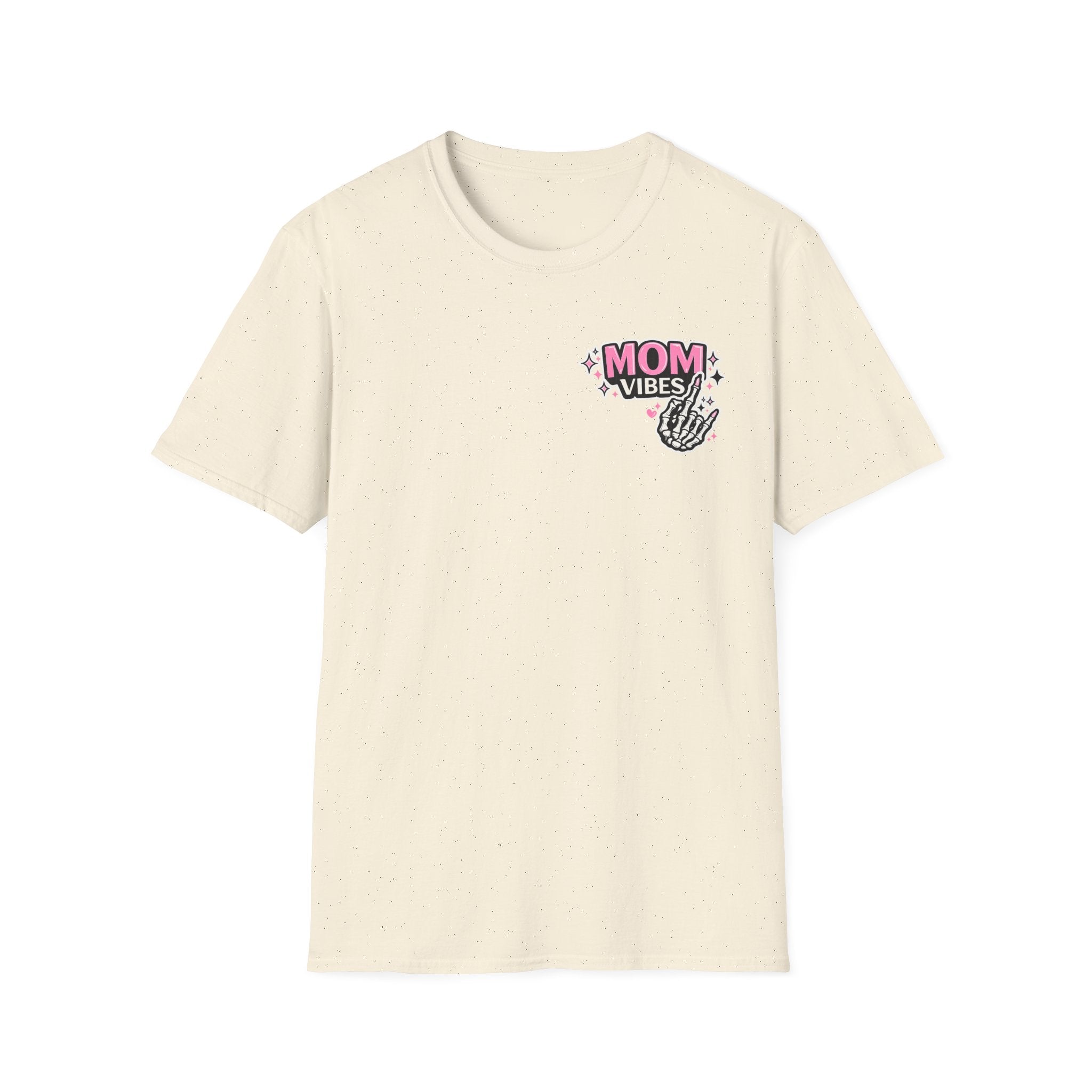 Mom Vibes T-Shirt — Pink Retro Graphic Tee for Moms