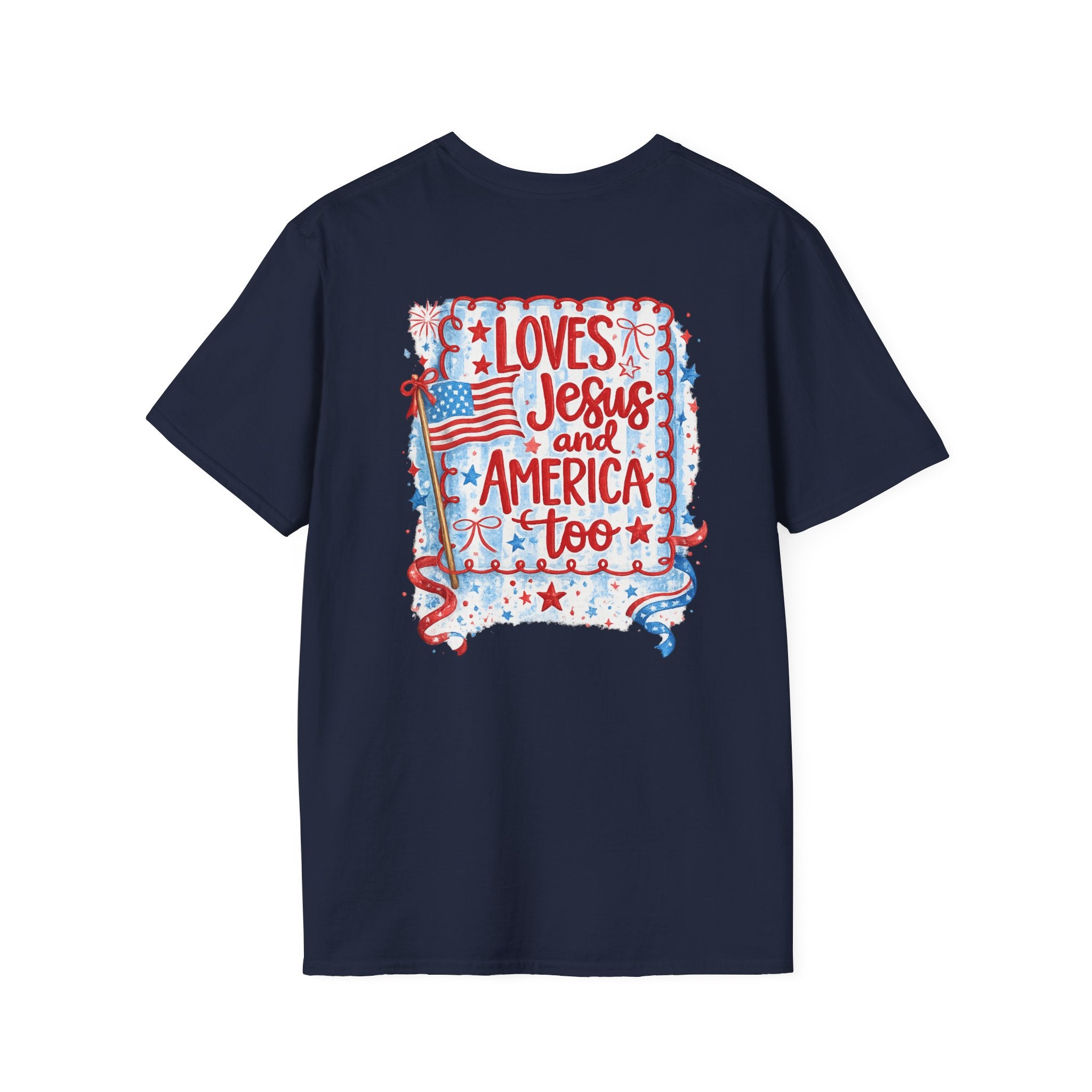 Pocket Flag T-Shirt — Small American Flag Chest Tee