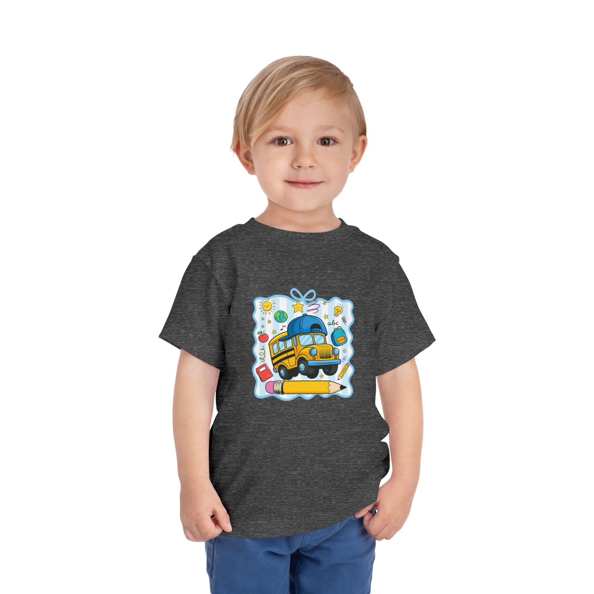 Toddler Tee — Cute School Bus Back to School Shirt for Kids