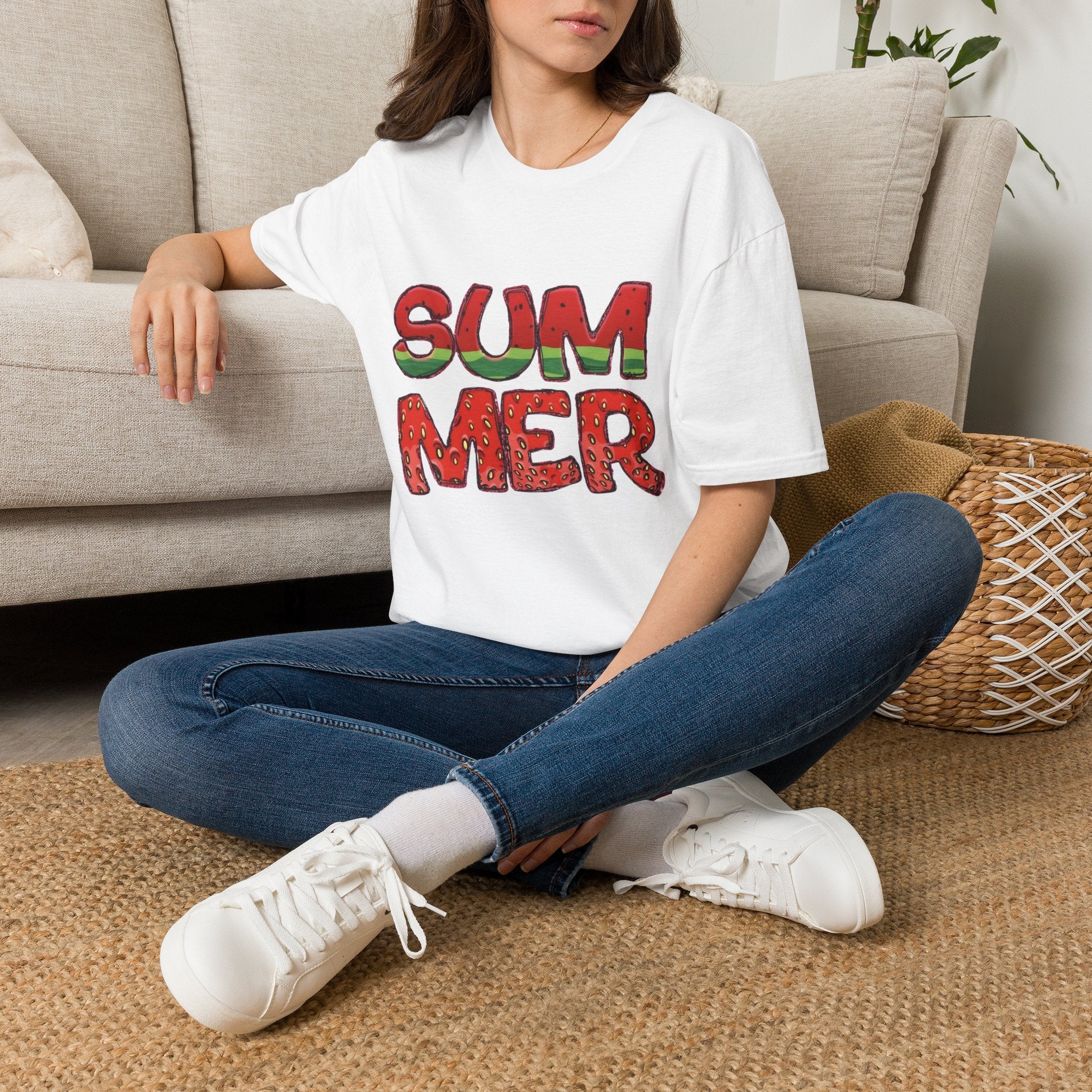 Summer Watermelon T-Shirt — Retro Fruity "SUMMER" Graphic Tee