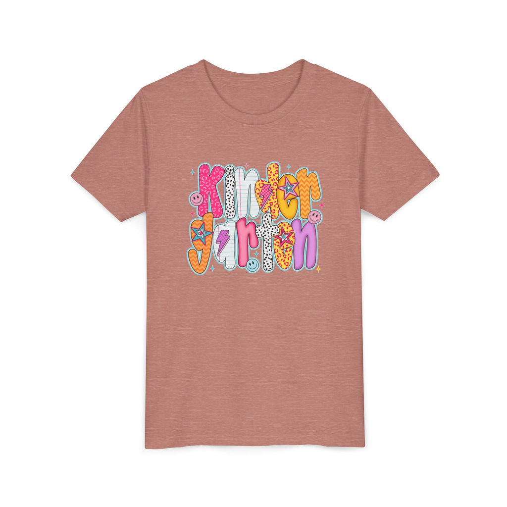 Youth Tee - "Kindergarten" Cute Retro Doodle Graphic