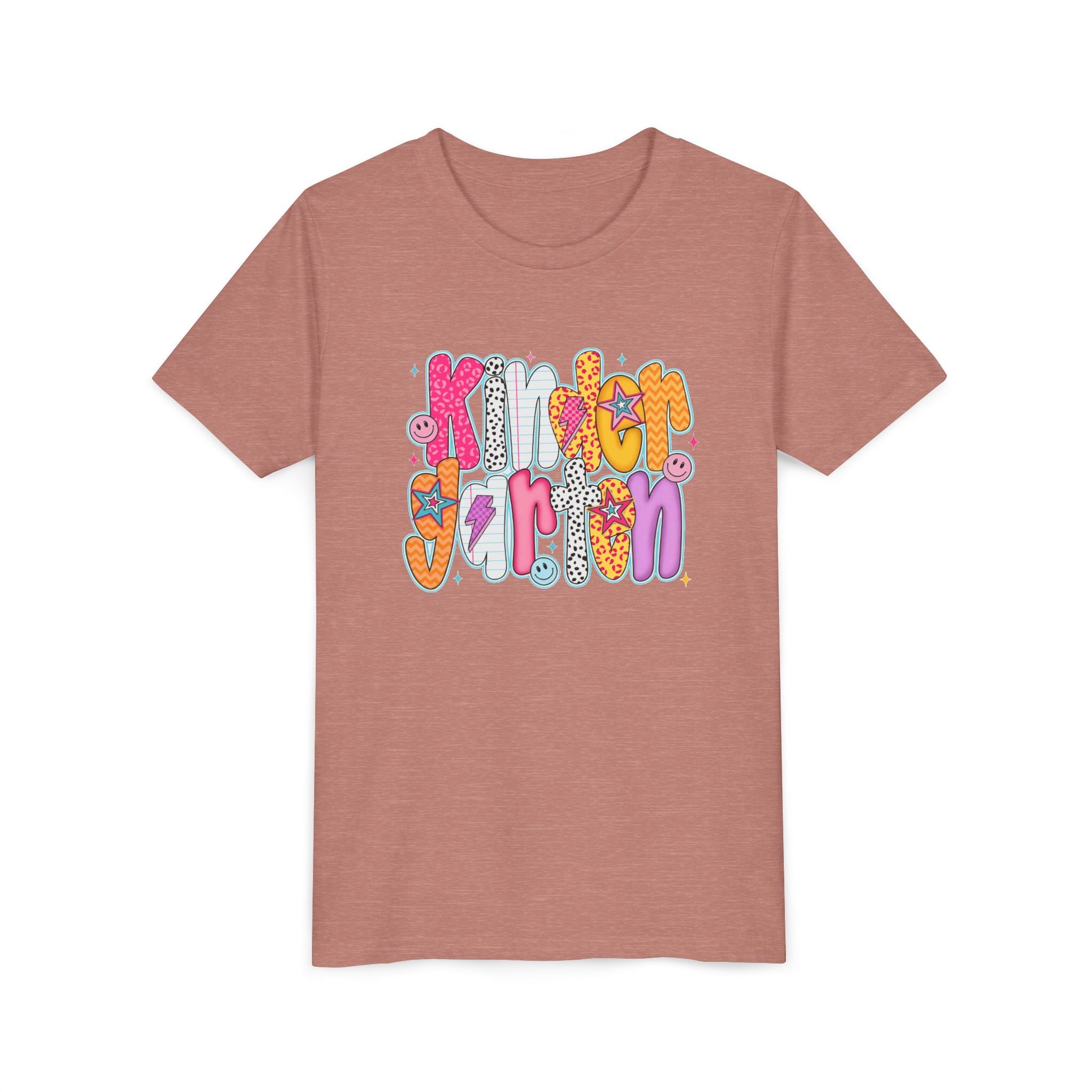 Youth Tee - "Kindergarten" Cute Retro Doodle Graphic