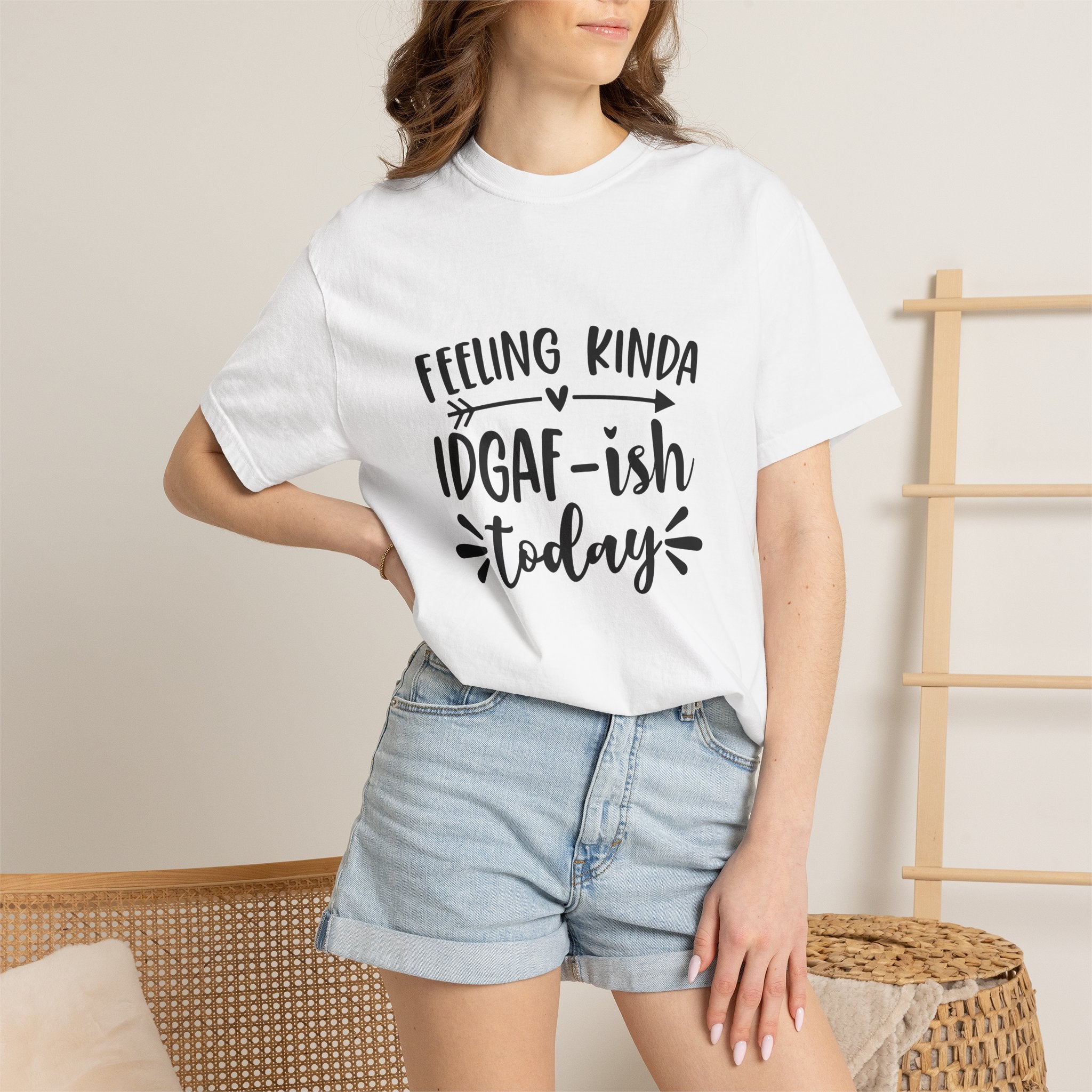 Graphic Tee — "Feeling Kinda IDGAF-ish Today" Casual Statement T-Shirt