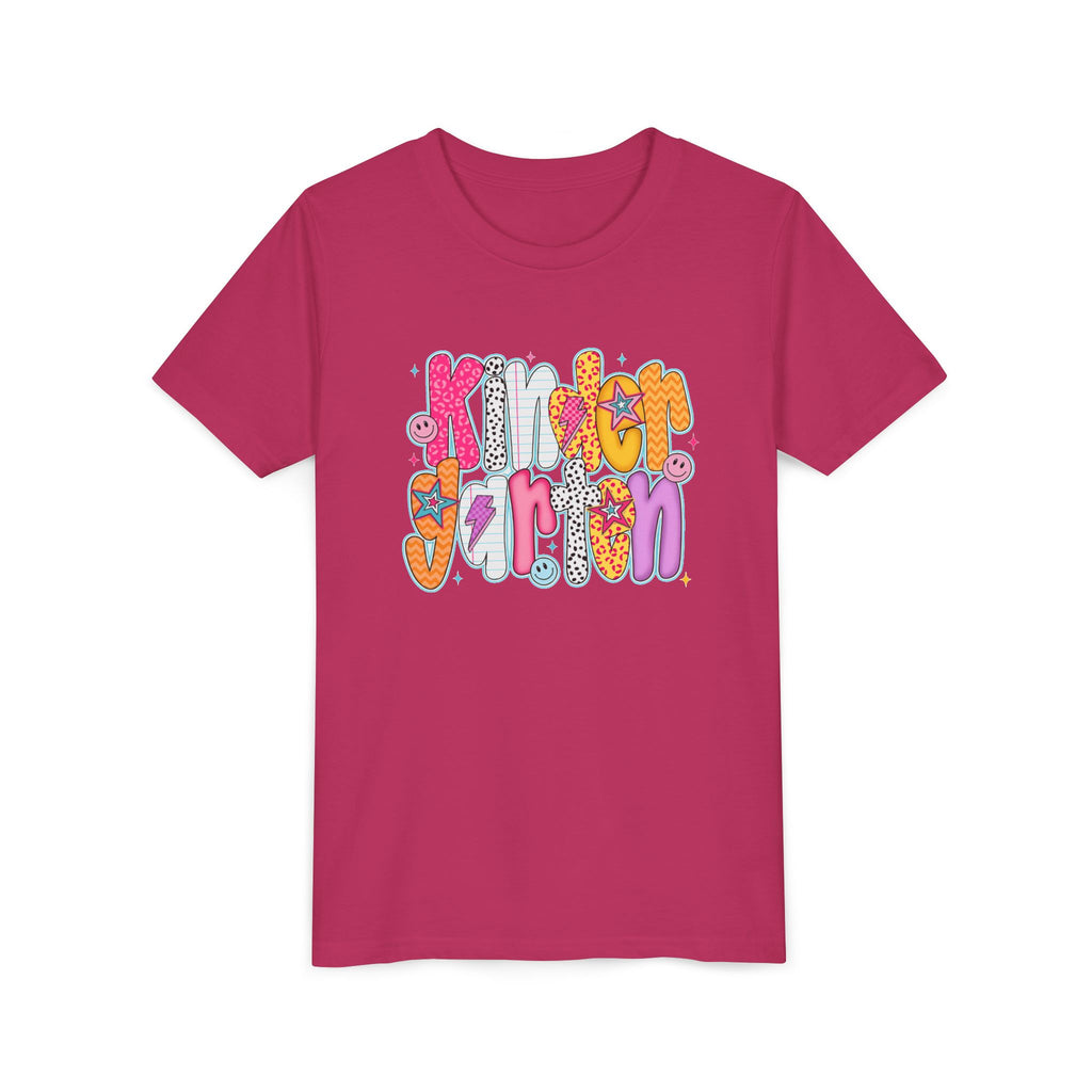 Youth Tee - "Kindergarten" Cute Retro Doodle Graphic