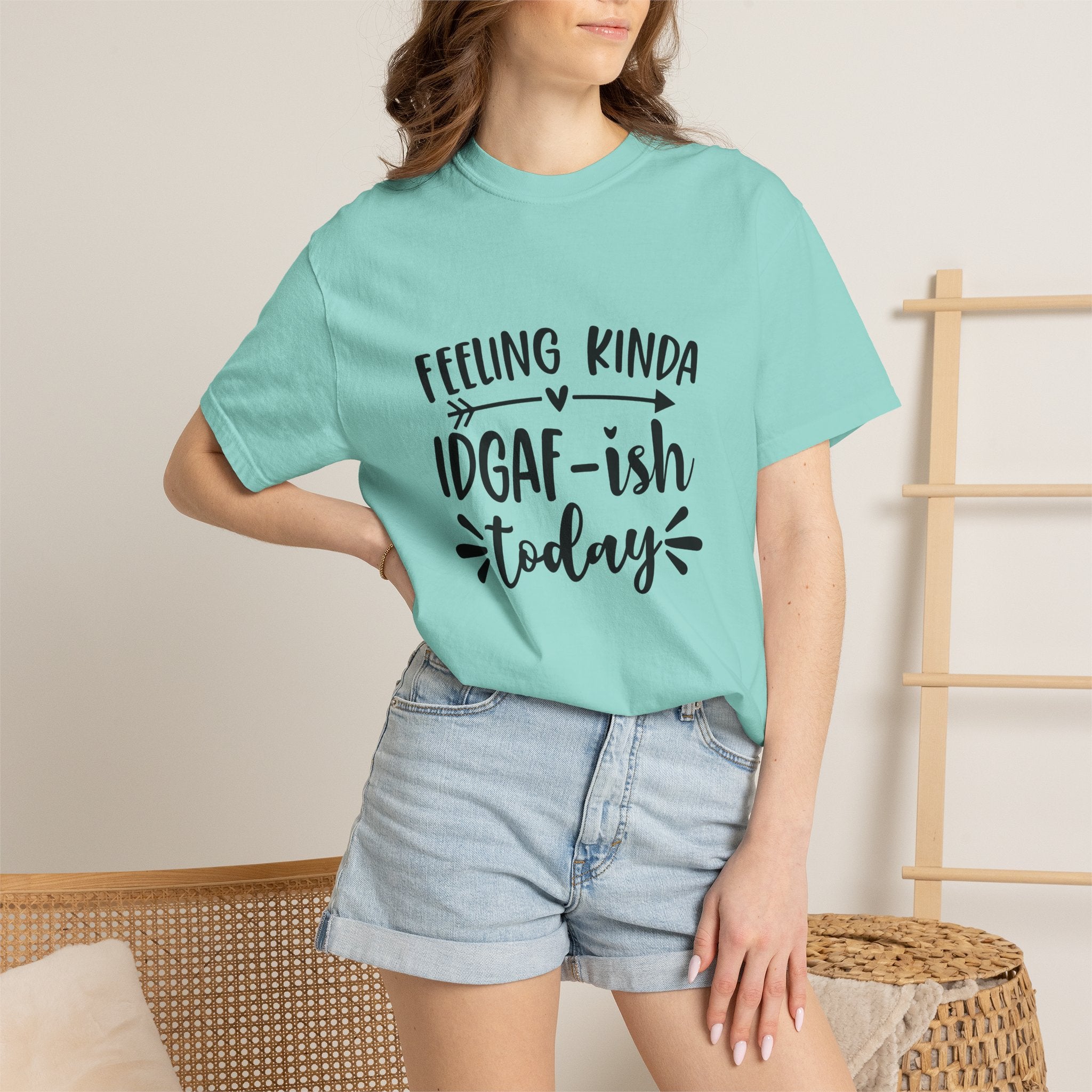 Graphic Tee — "Feeling Kinda IDGAF-ish Today" Casual Statement T-Shirt