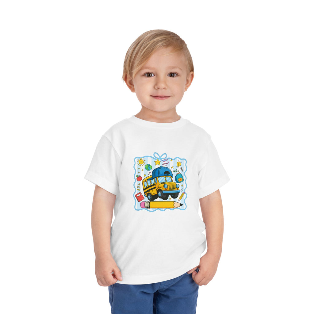 Toddler Tee — Cute School Bus Back to School Shirt for Kids