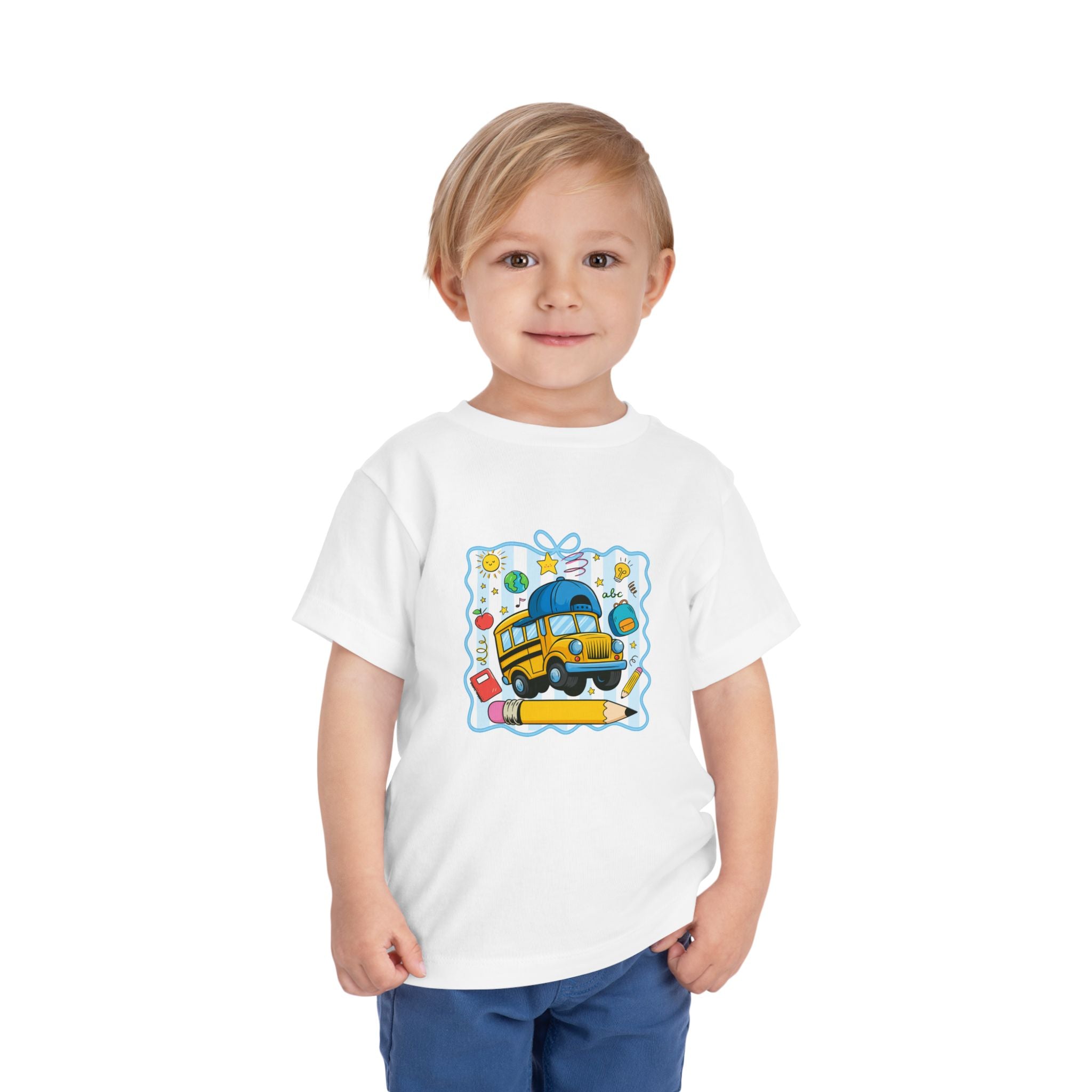 Toddler Tee — Cute School Bus Back to School Shirt for Kids