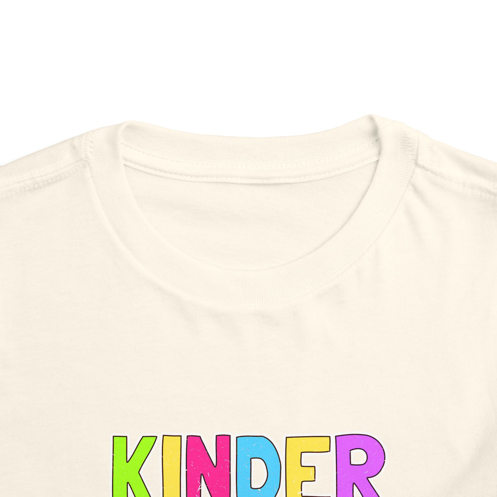 KinderGarten Toddler Tee - Colorful Checker Smiley Back-to-School Shirt