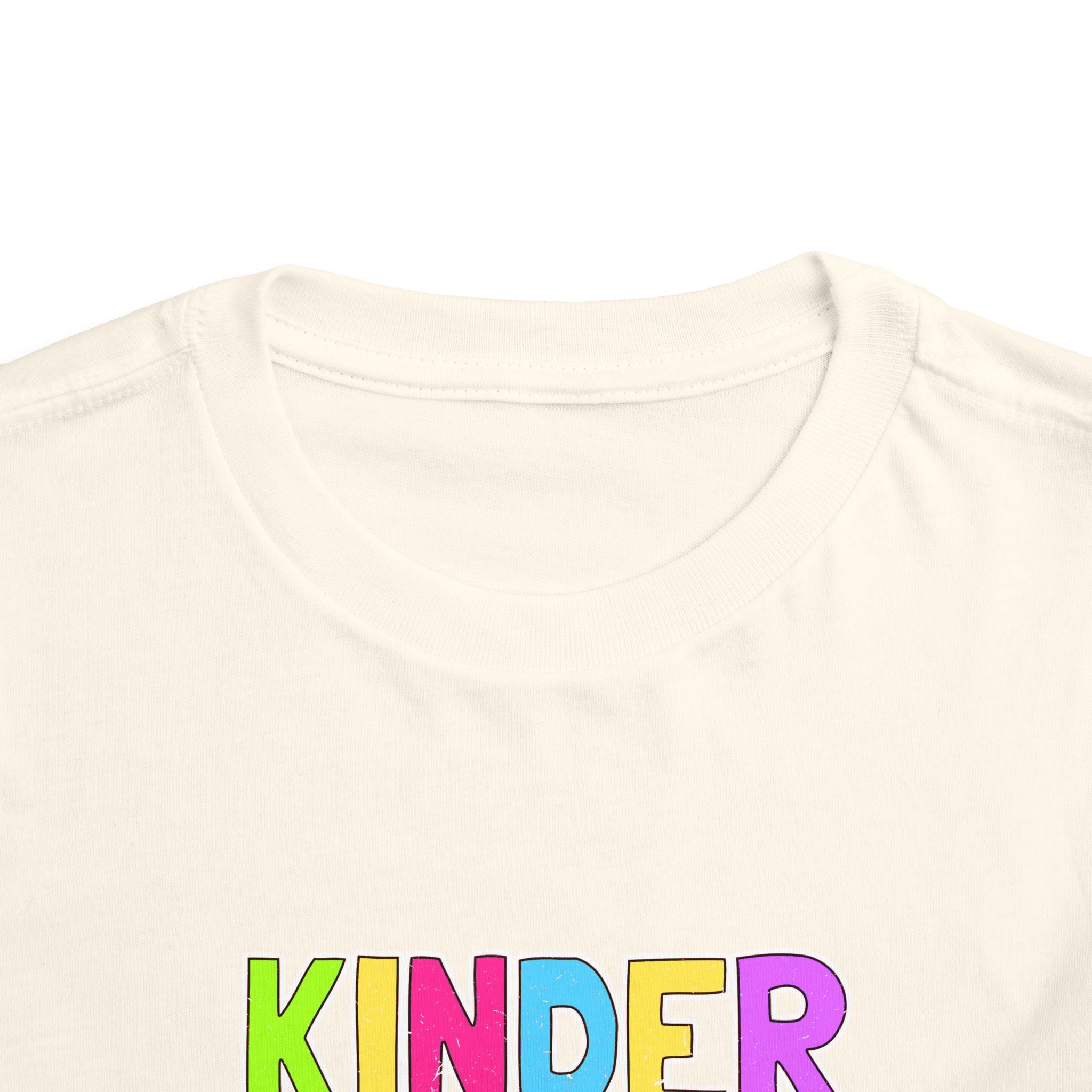 KinderGarten Toddler Tee - Colorful Checker Smiley Back-to-School Shirt