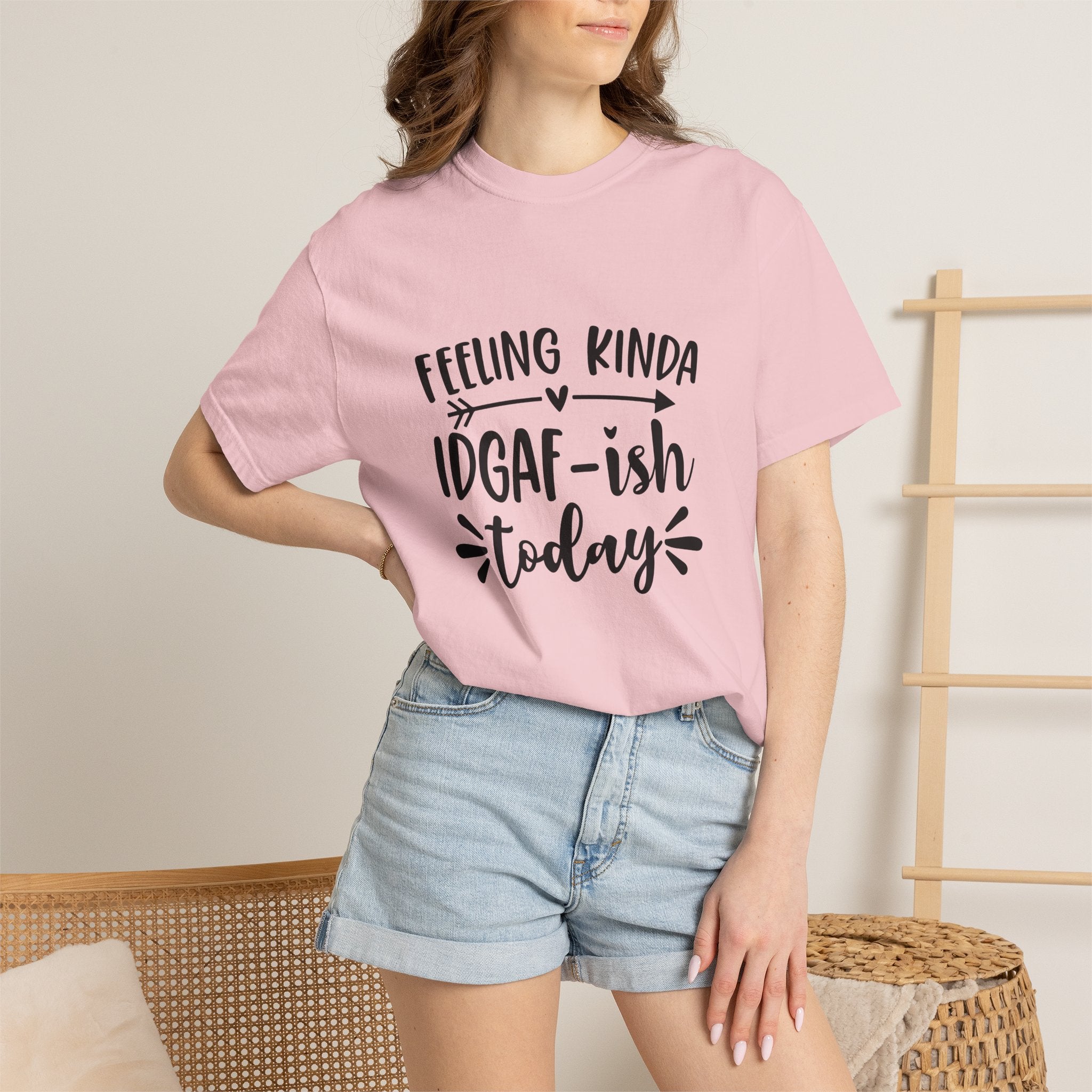Graphic Tee — "Feeling Kinda IDGAF-ish Today" Casual Statement T-Shirt