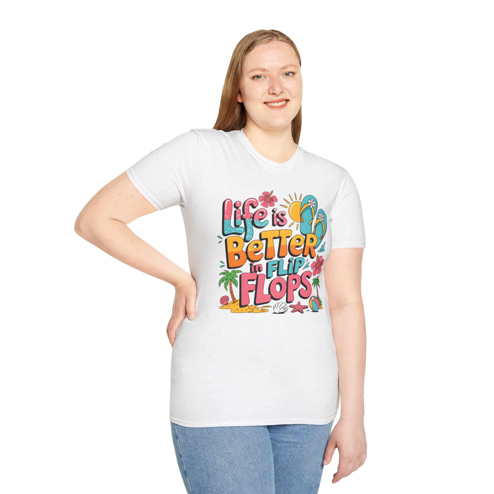 Life Is Better in Flip Flops T-Shirt — Tropical Beach Summer Tee