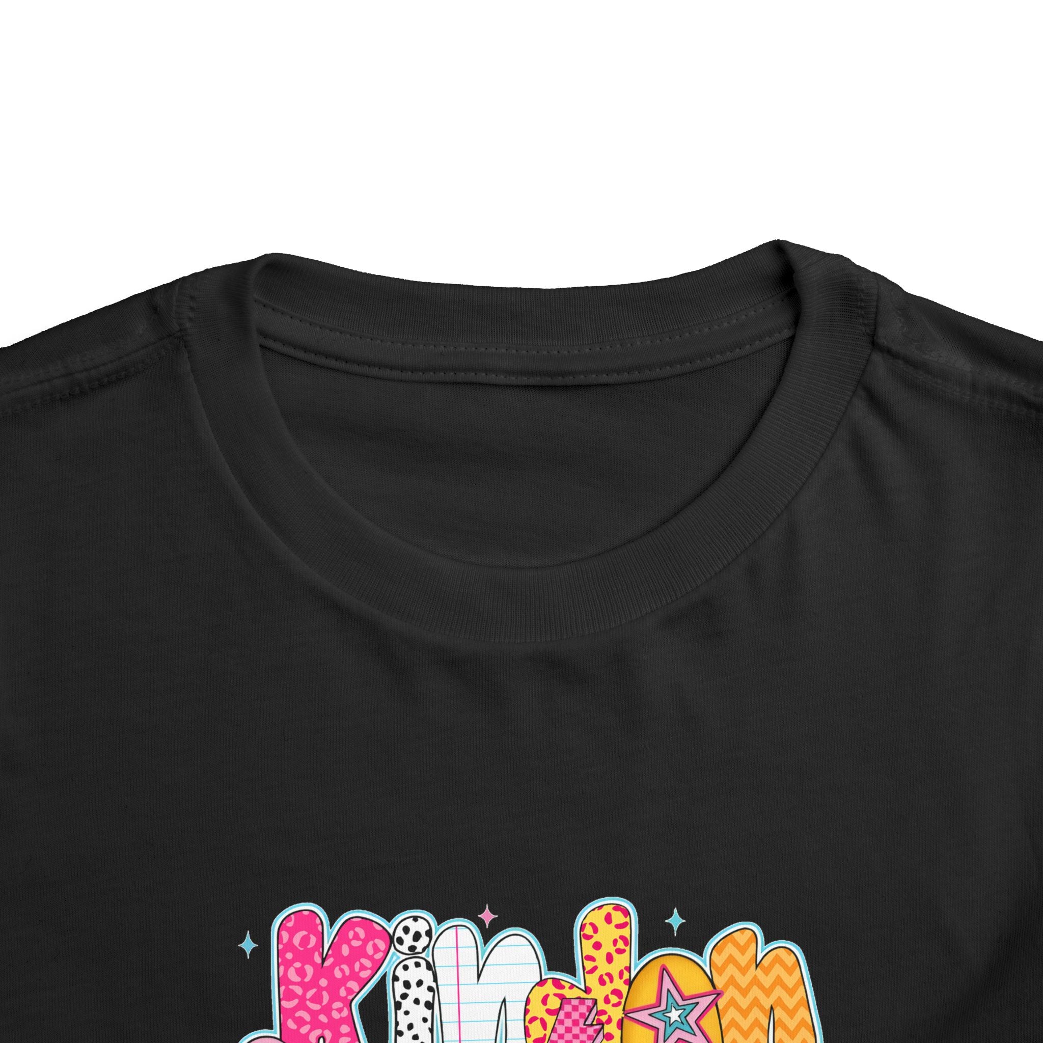Toddler Tee - "Kinder Garten" Colorful Kids Back-to-School Shirt