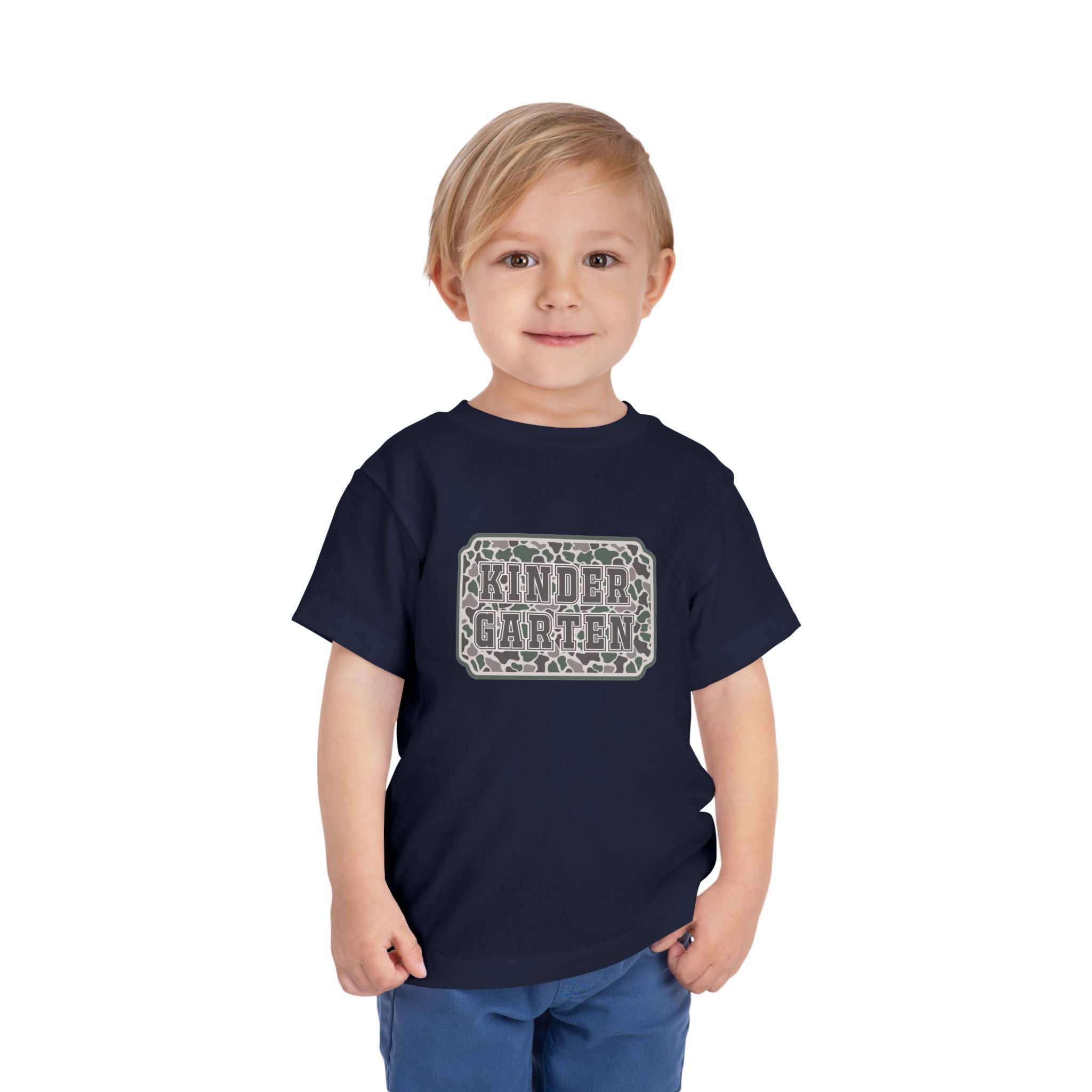 Kindergarten Toddler Tee — Floral Leopard Back to School Shirt