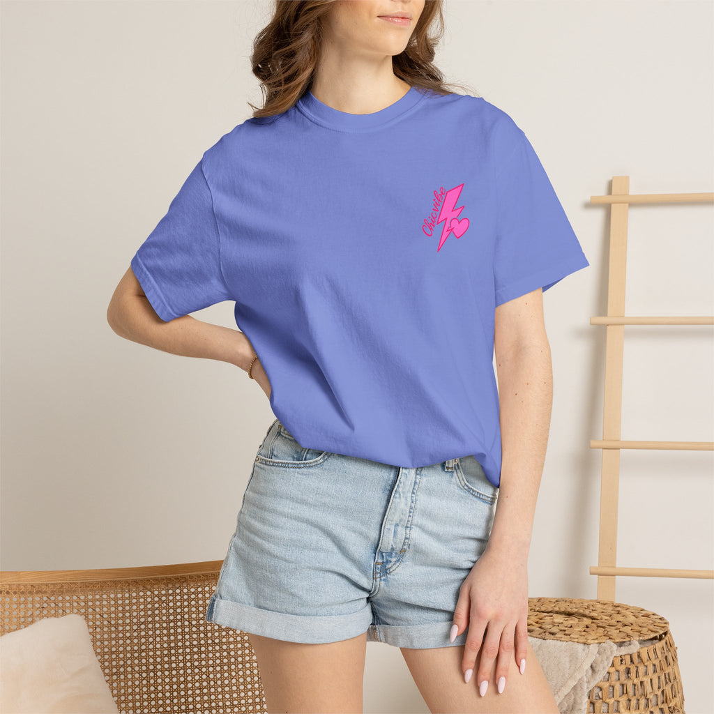 Motherhood Graphic T-Shirt — "Motherhood Powered by Coffee, Chaos & Delusion"