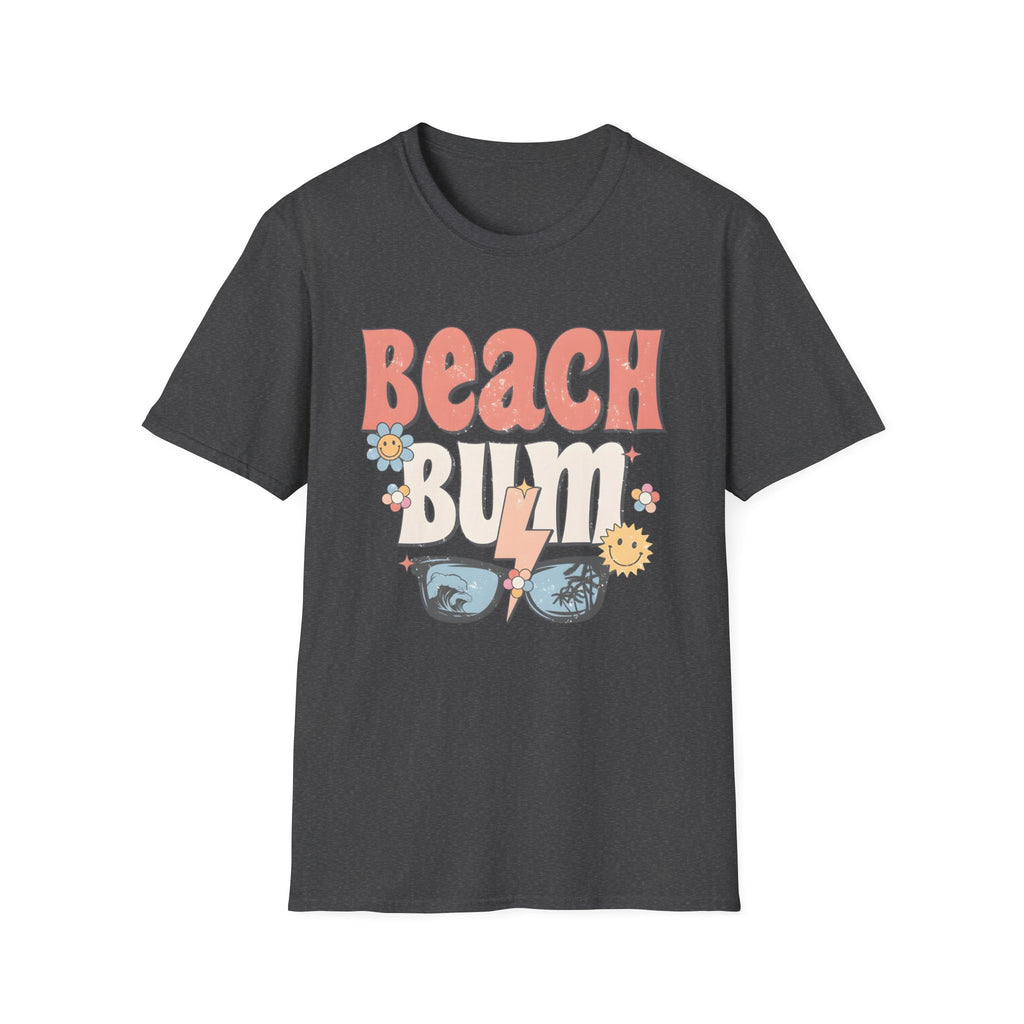 Beach Bum T-Shirt — Retro Floral Surf Vibes Tee