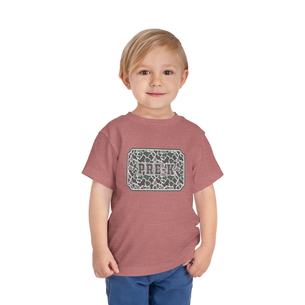 Toddler Tee — Camouflage Name Plate "PRE-k"