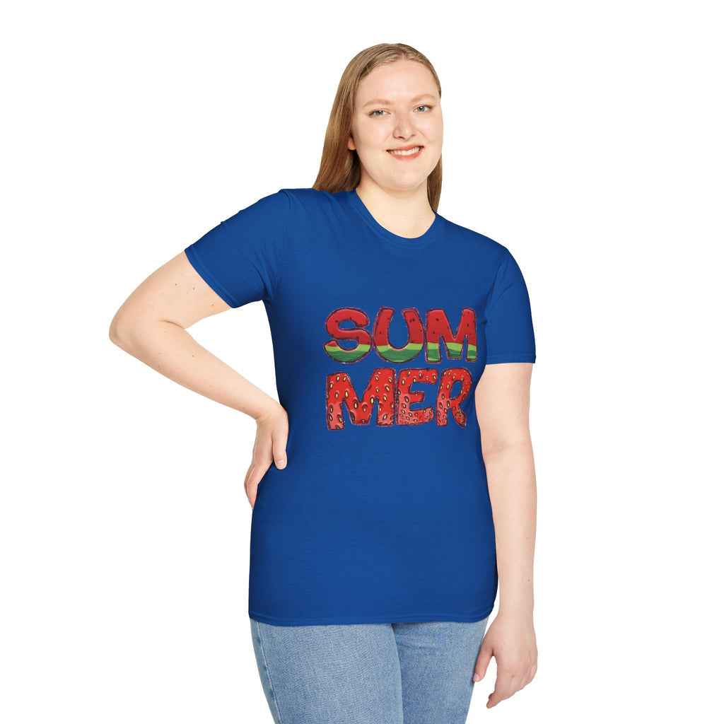 Summer Watermelon T-Shirt — Retro Fruity "SUMMER" Graphic Tee