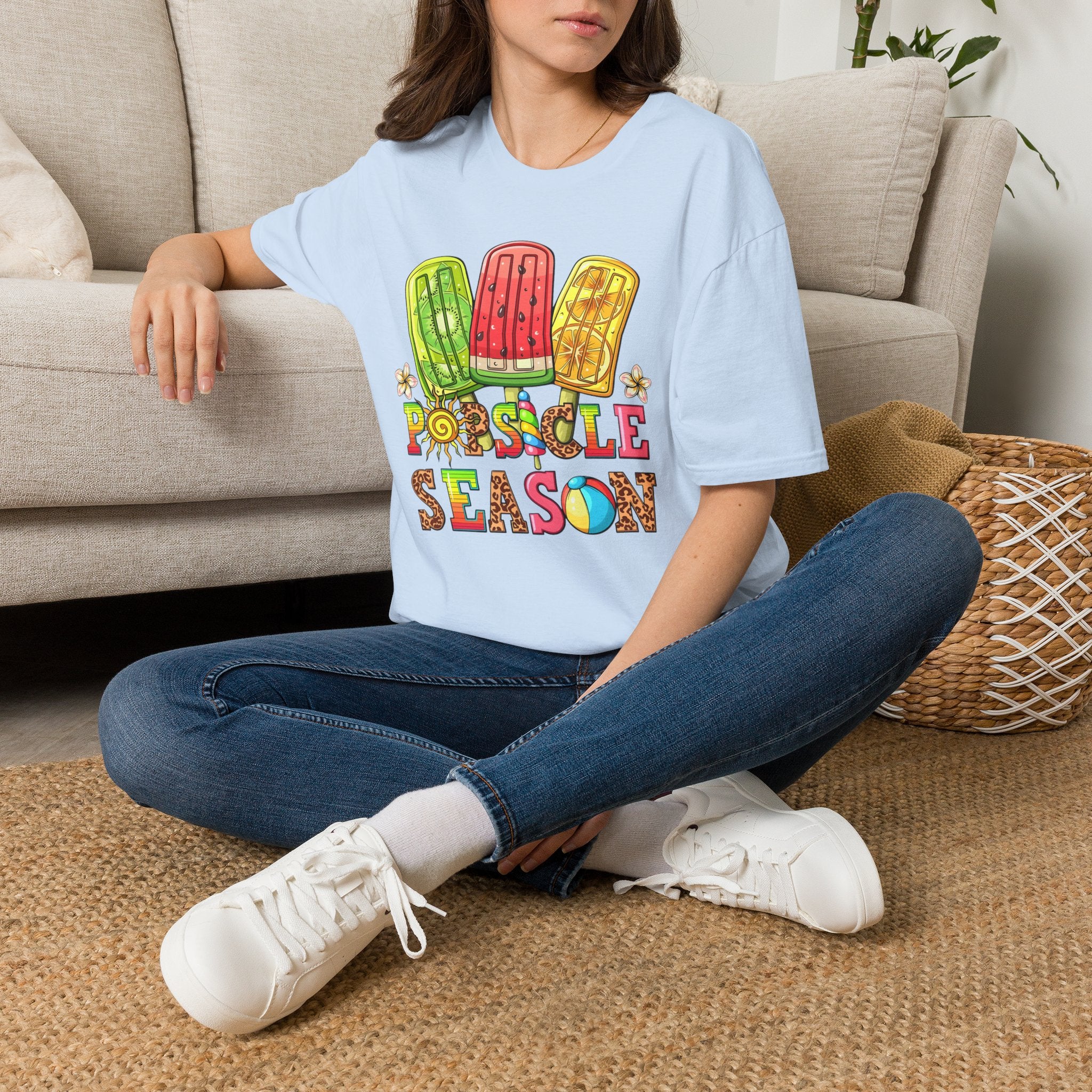 Popsicle Season T‑Shirt — Colorful Summer Popsicle Graphic Tee