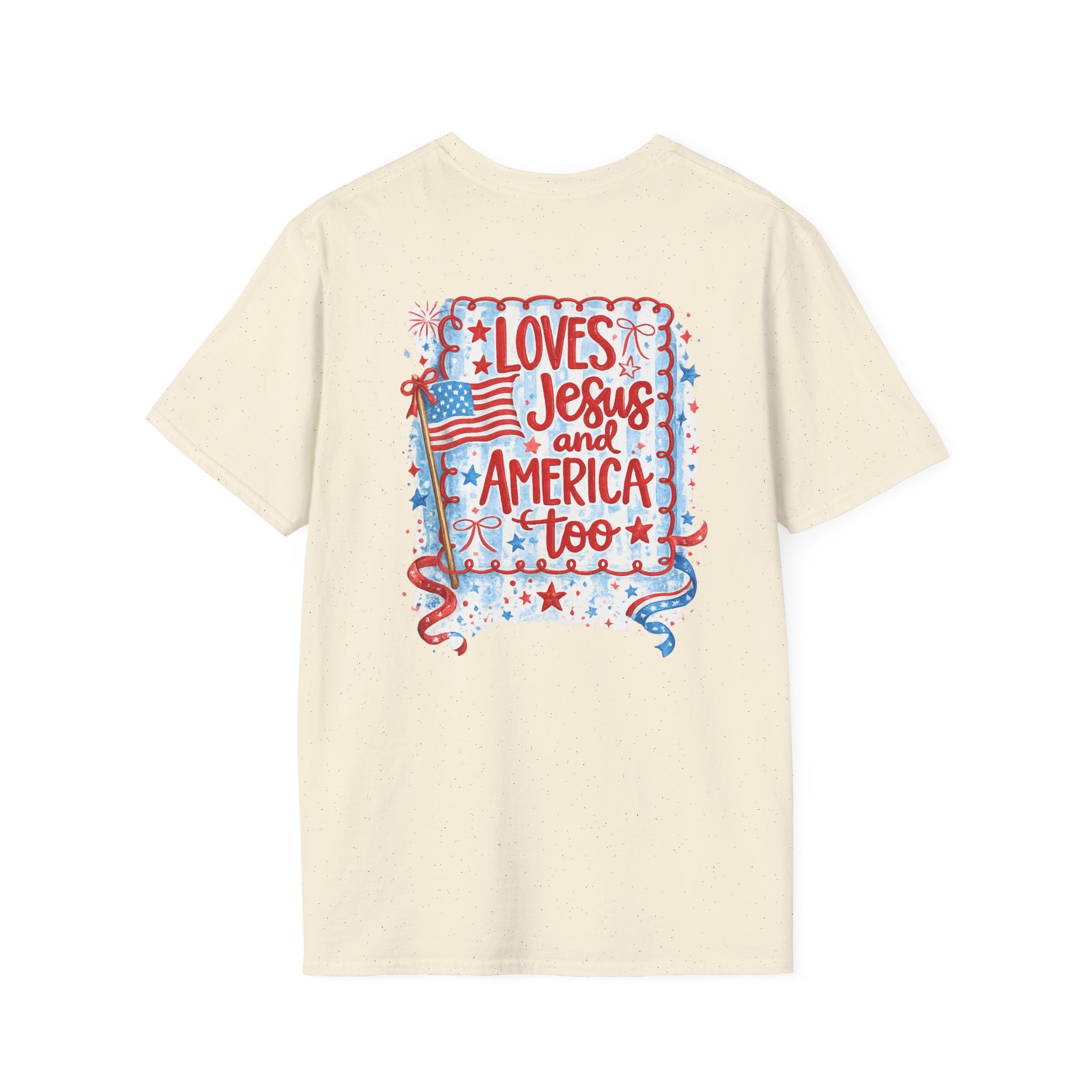 Pocket Flag T-Shirt — Small American Flag Chest Tee