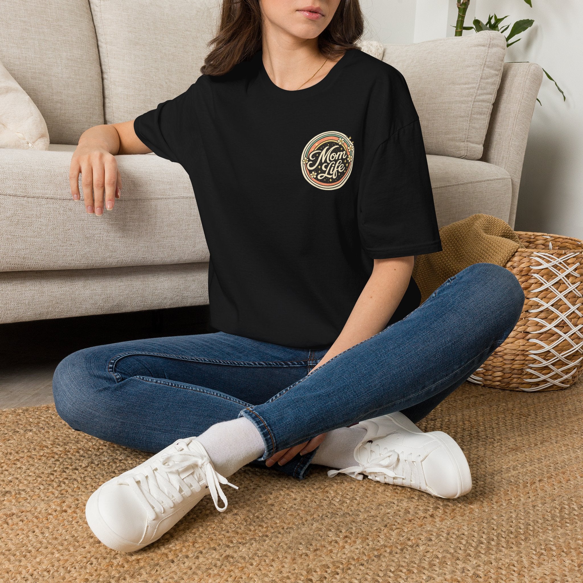 Mom Life T-Shirt — Retro Floral Mom Tee