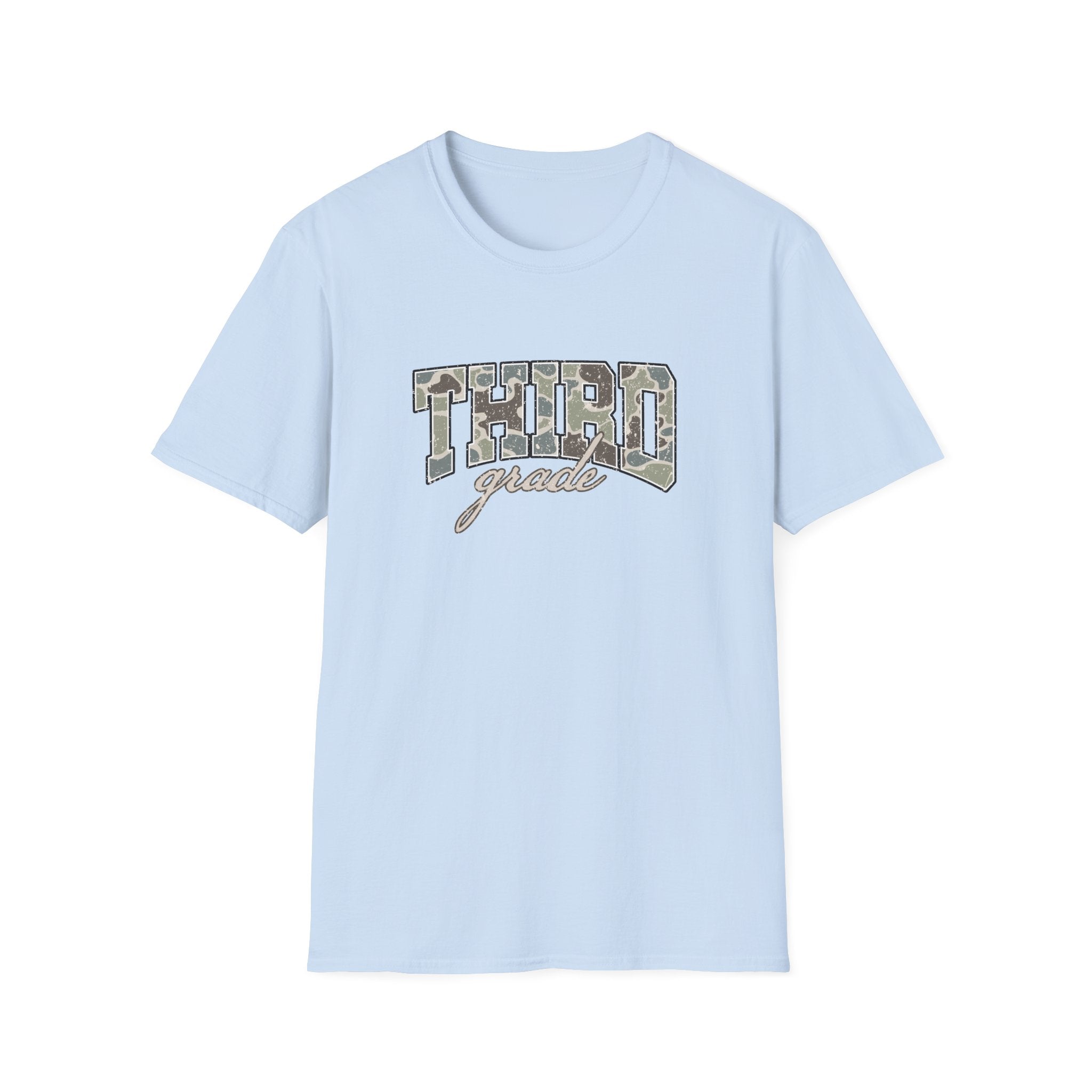 Third Grade Camo T-Shirt — 'Third Grade' School Mom Teacher Tee