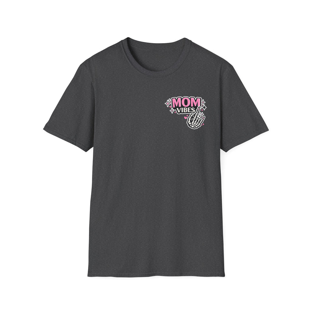 Mom Vibes T-Shirt — Pink Retro Graphic Tee for Moms