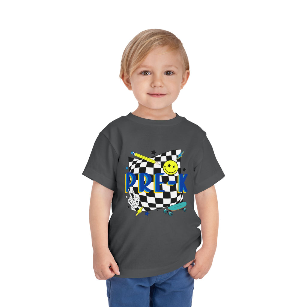 Preschool Skate Smiley Toddler Tee Pre-k
