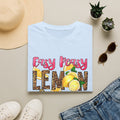 Easy Peasy Lemon Squeezy T-Shirt — Cute Lemon Graphic Tee with Leopard Print Accents