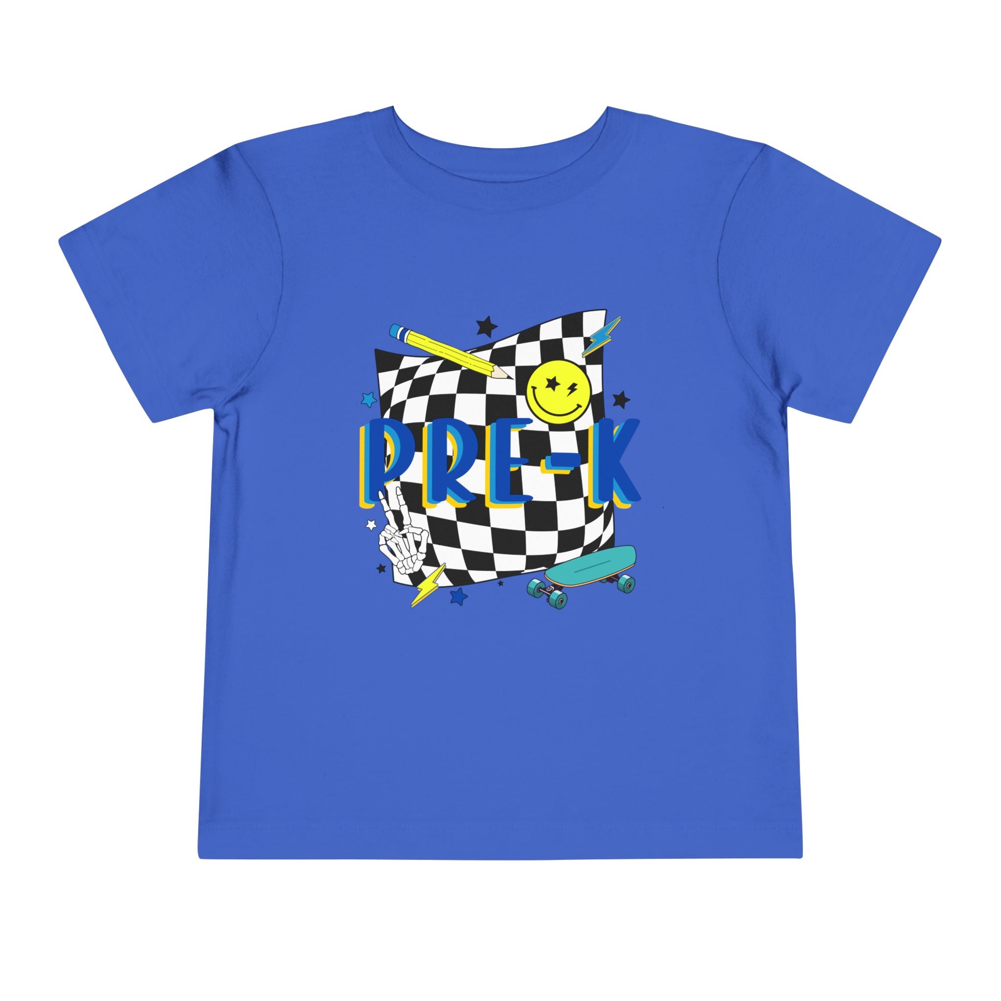 Preschool Skate Smiley Toddler Tee Pre-k