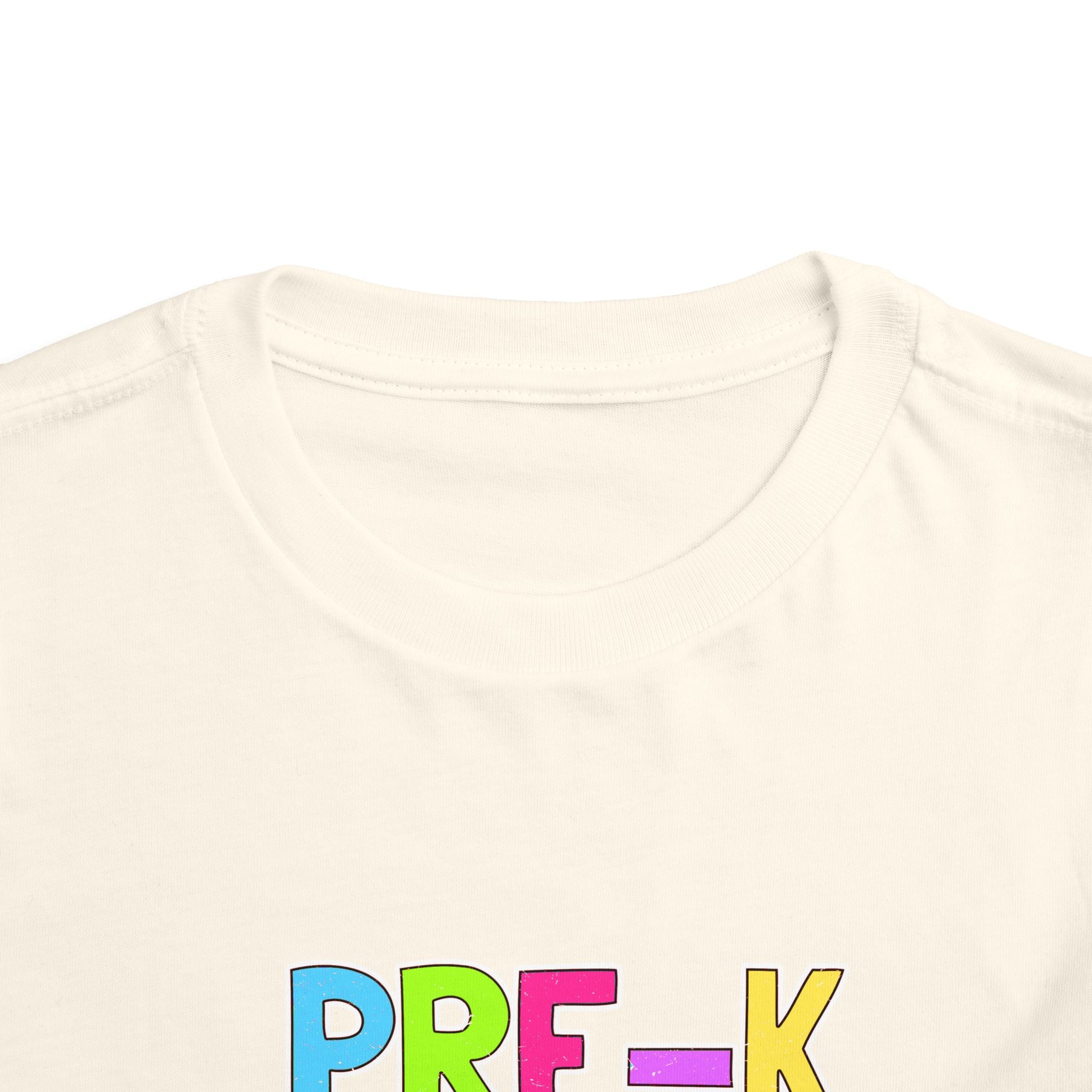 PRE-K Toddler Tee — Colorful Checkerboard Smile Preschool Shirt
