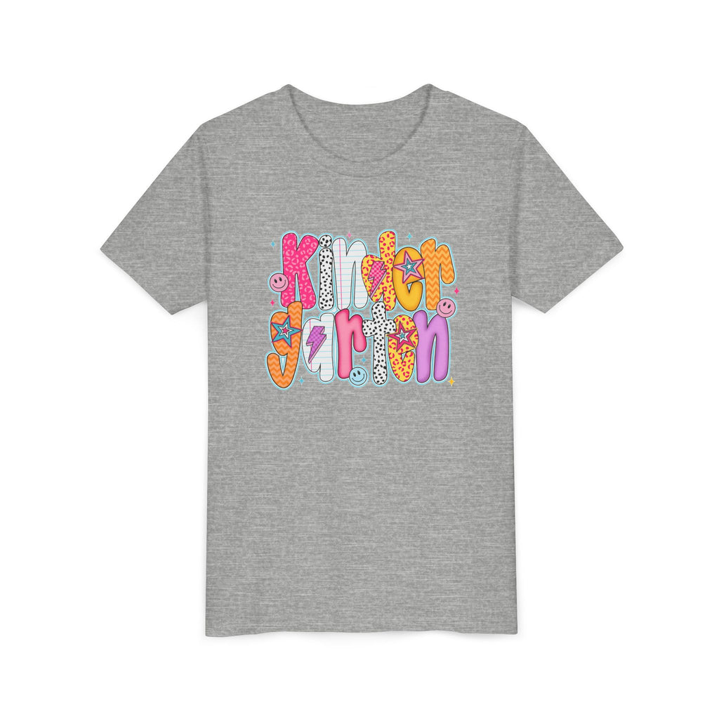 Youth Tee - "Kindergarten" Cute Retro Doodle Graphic