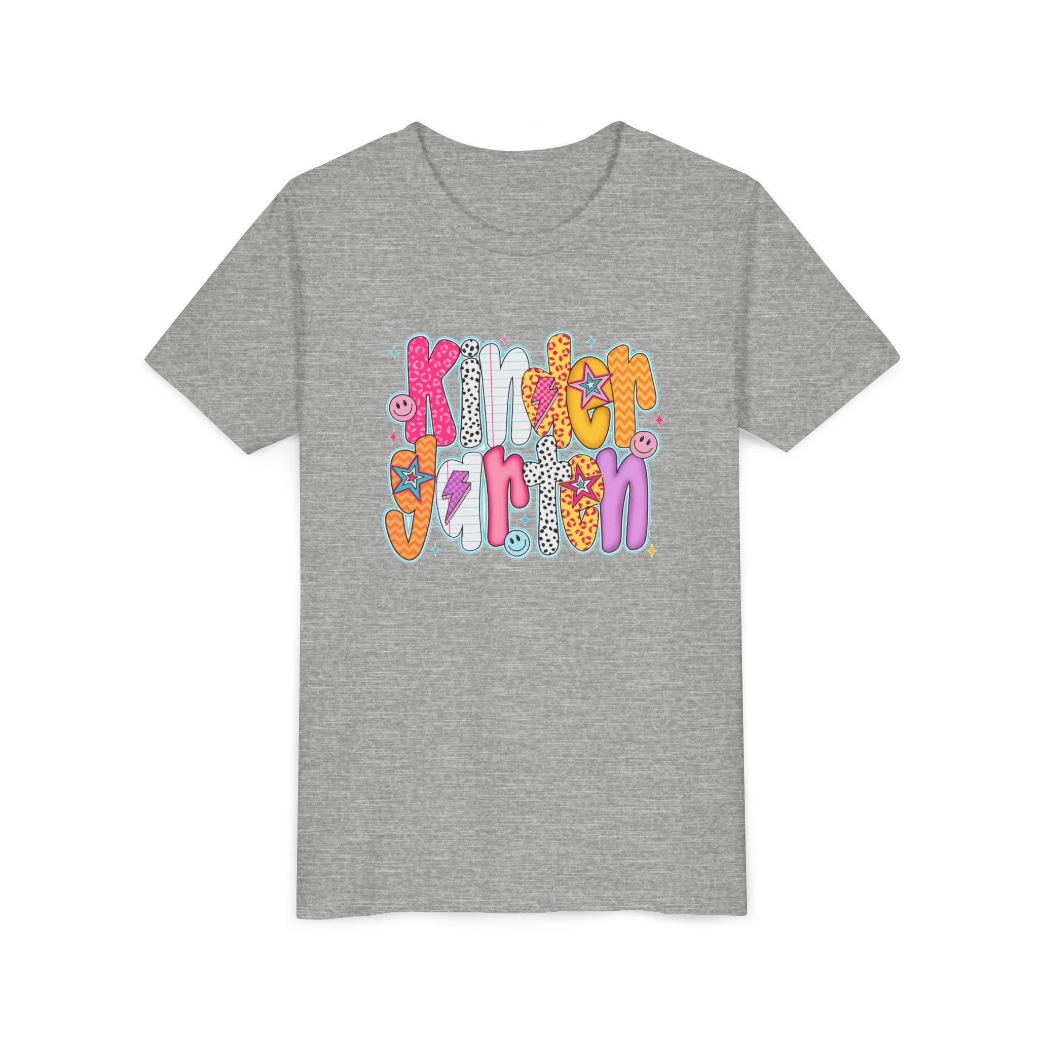 Youth Tee - "Kindergarten" Cute Retro Doodle Graphic