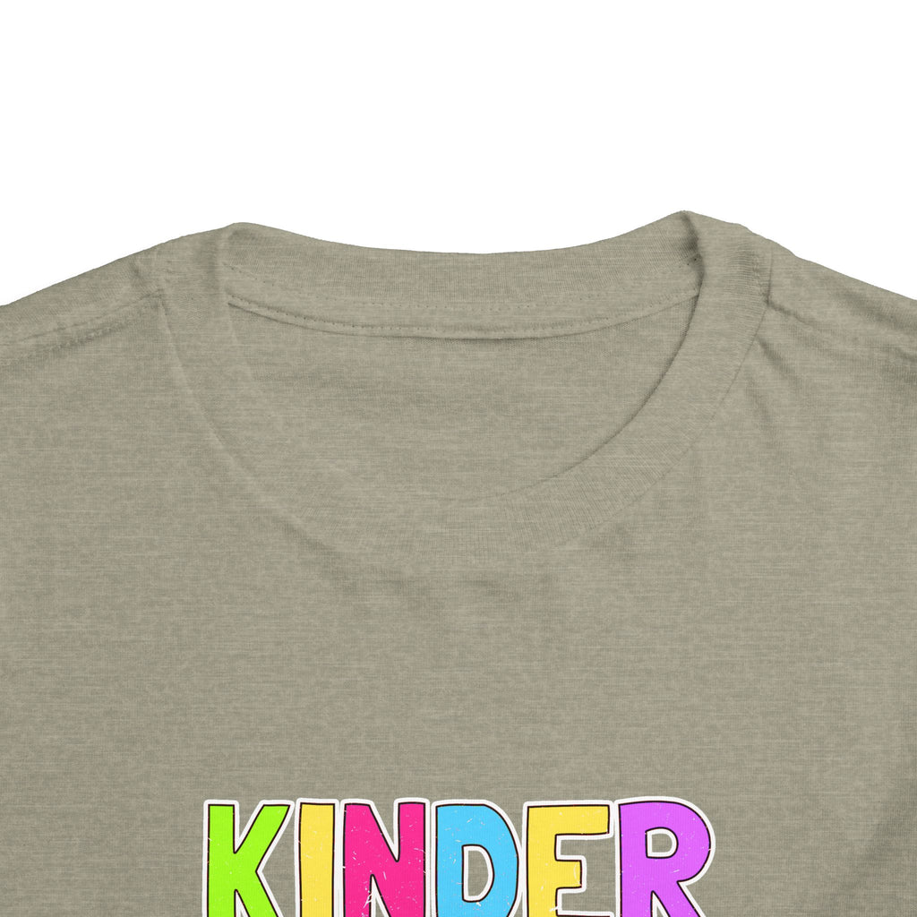 KinderGarten Toddler Tee - Colorful Checker Smiley Back-to-School Shirt