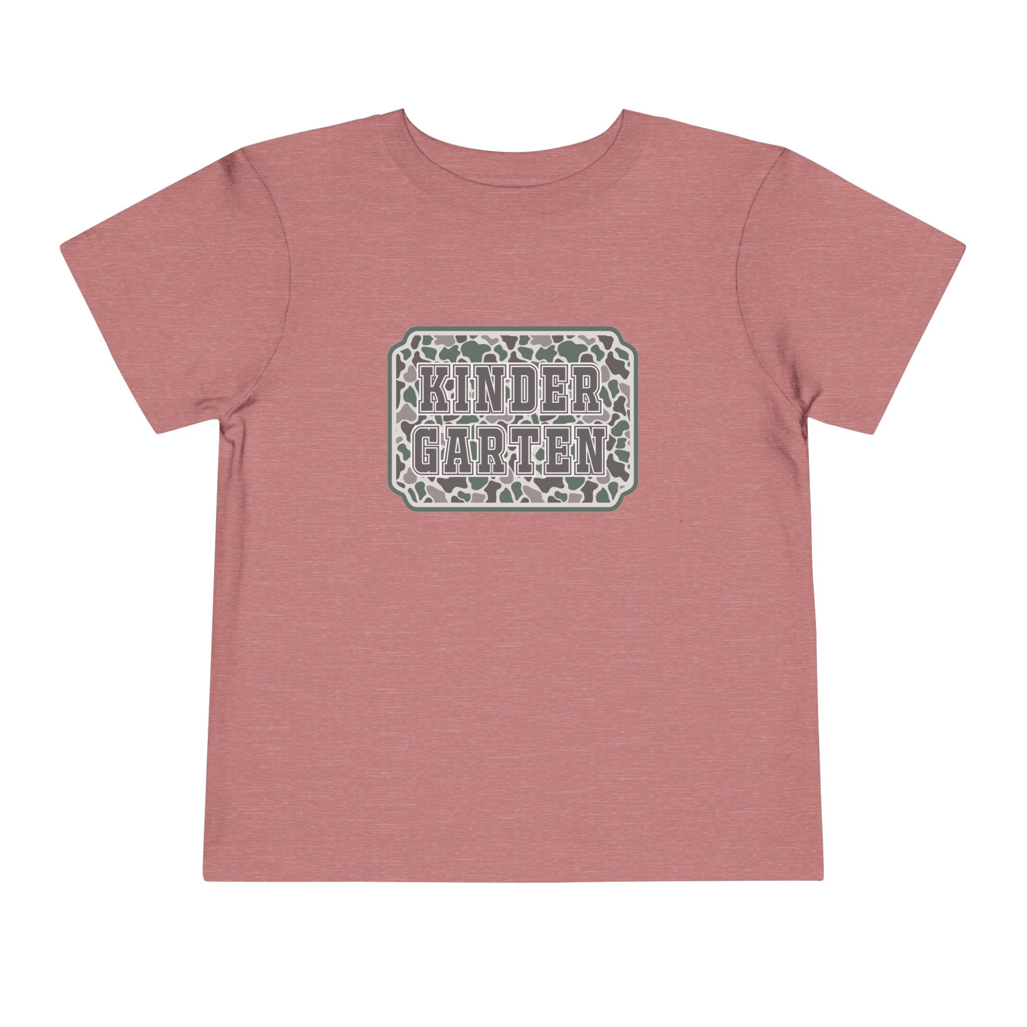 Kindergarten Toddler Tee — Floral Leopard Back to School Shirt