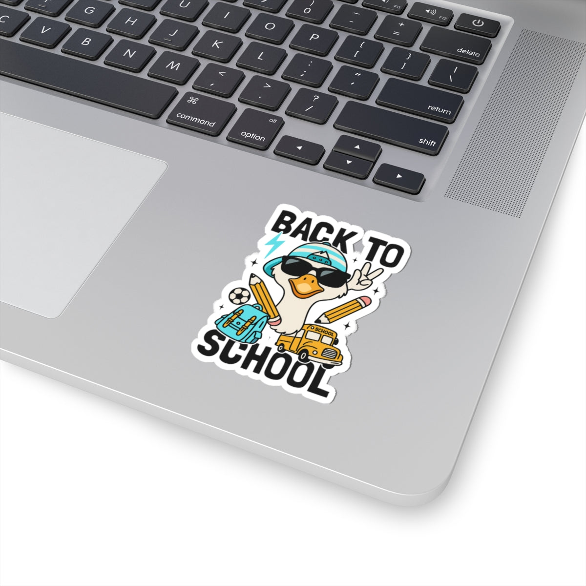 Back to School Duck Sticker — Cool Kids Laptop & Notebook Kiss-Cut Sticker