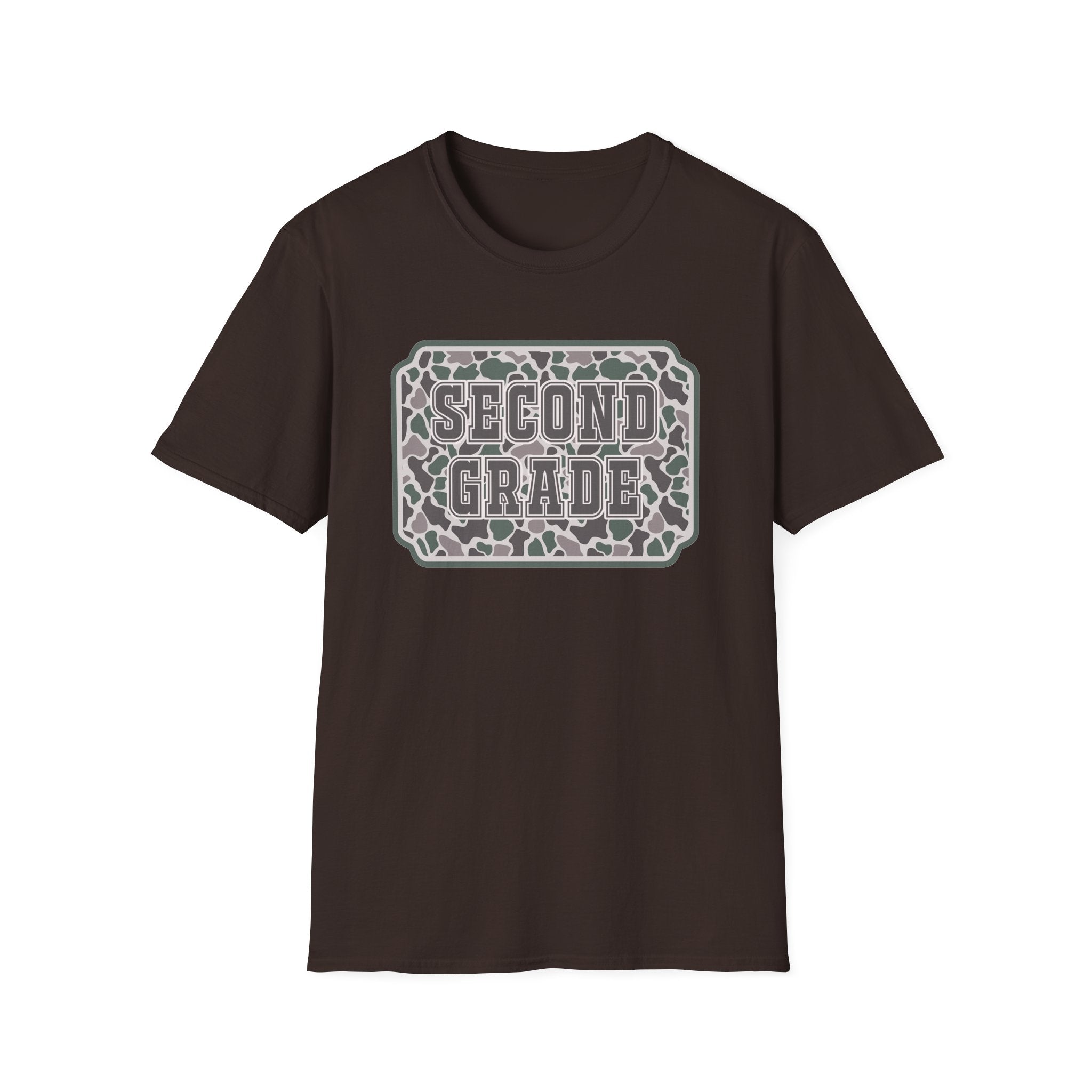 Second Grade Leopard Print T-Shirt — Cute Back-to-School Tee for Teachers & Students