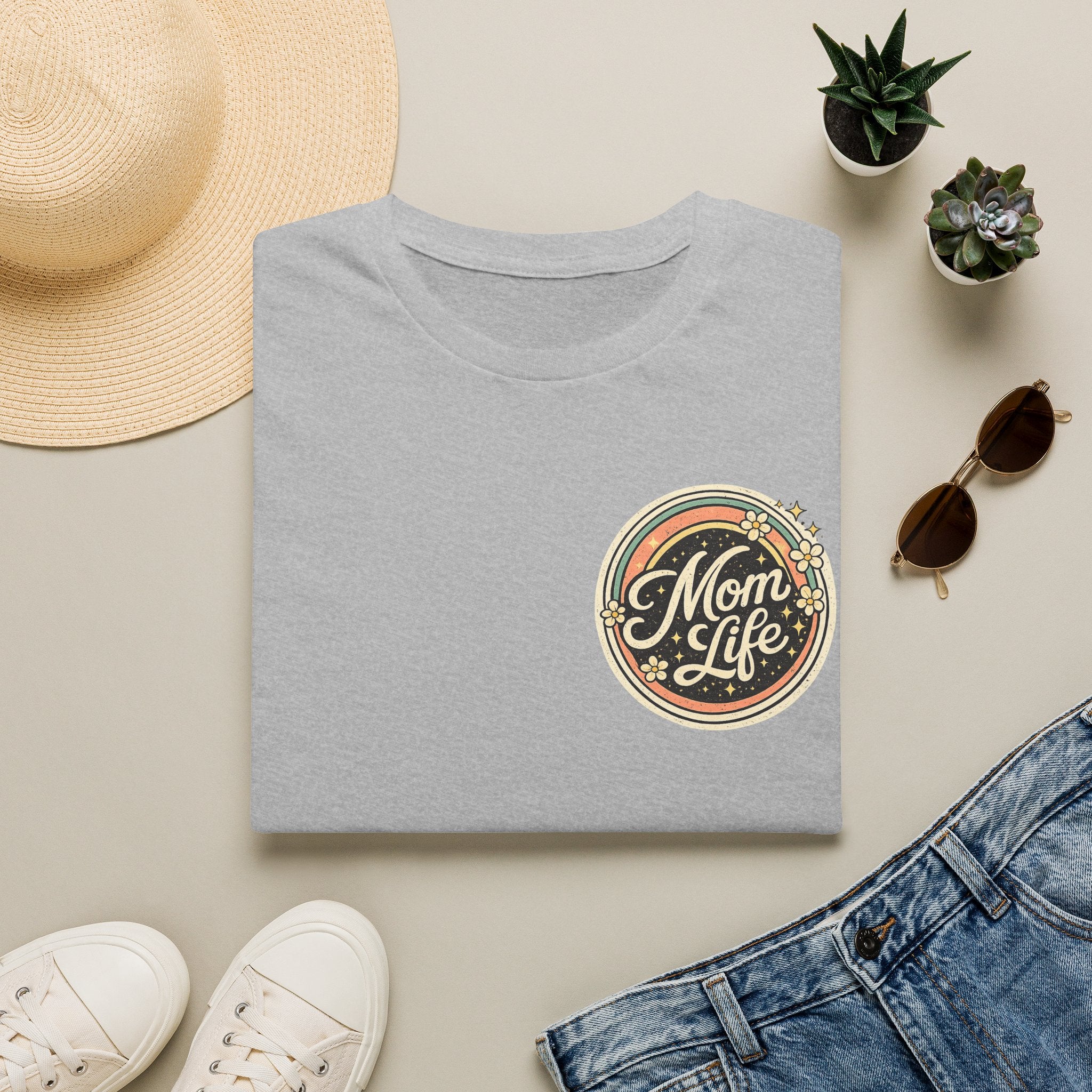 Mom Life T-Shirt — Retro Floral Mom Tee