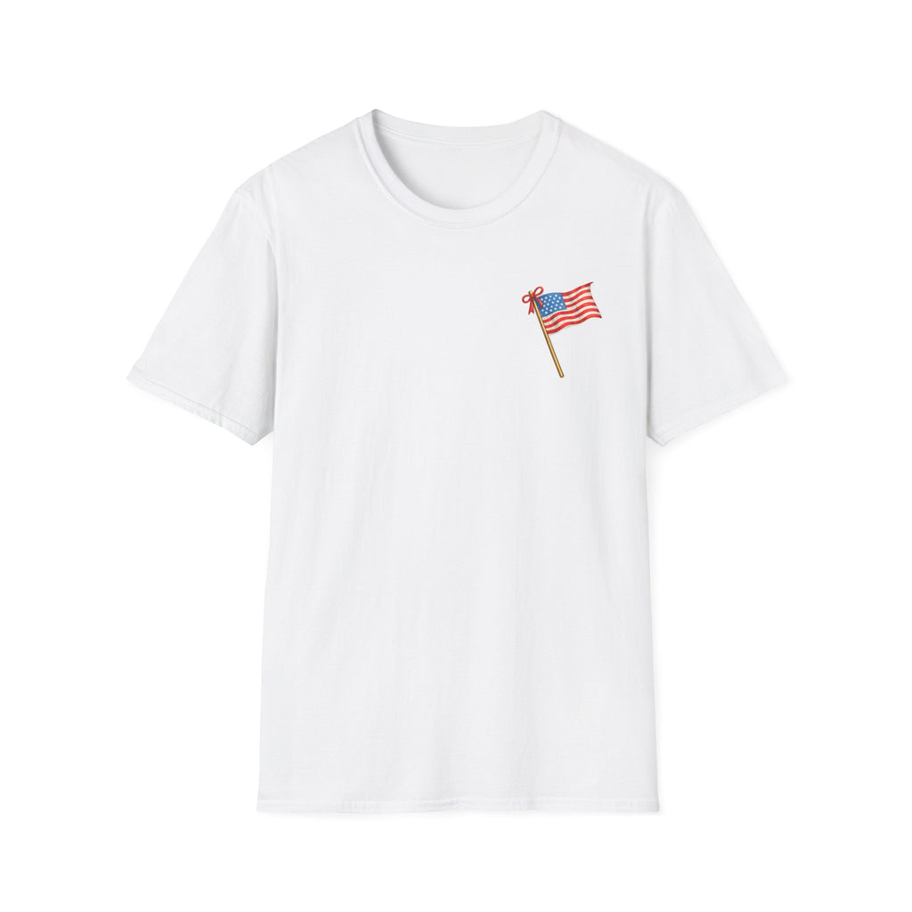 Pocket Flag T-Shirt — Small American Flag Chest Tee
