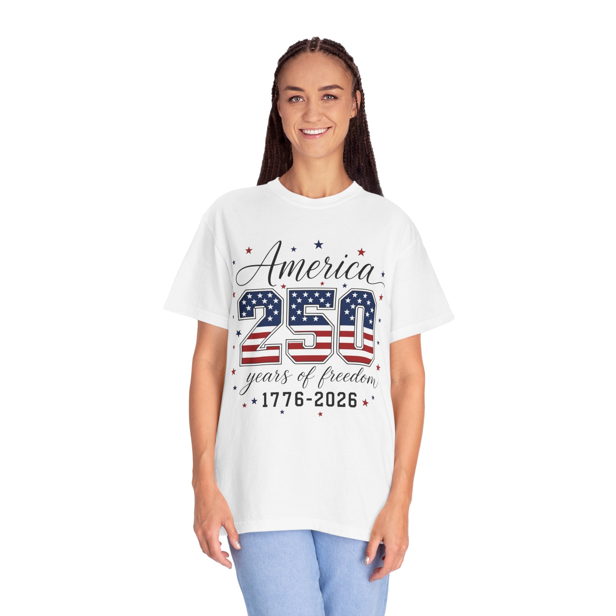 America 250 T-Shirt — 250 Years of Freedom 1776–2026 Patriotic Tee