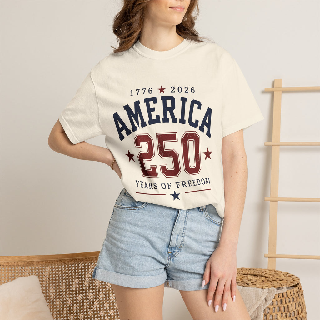 America 250 T-Shirt — 1776–2026 Years of Freedom Patriotic Tee