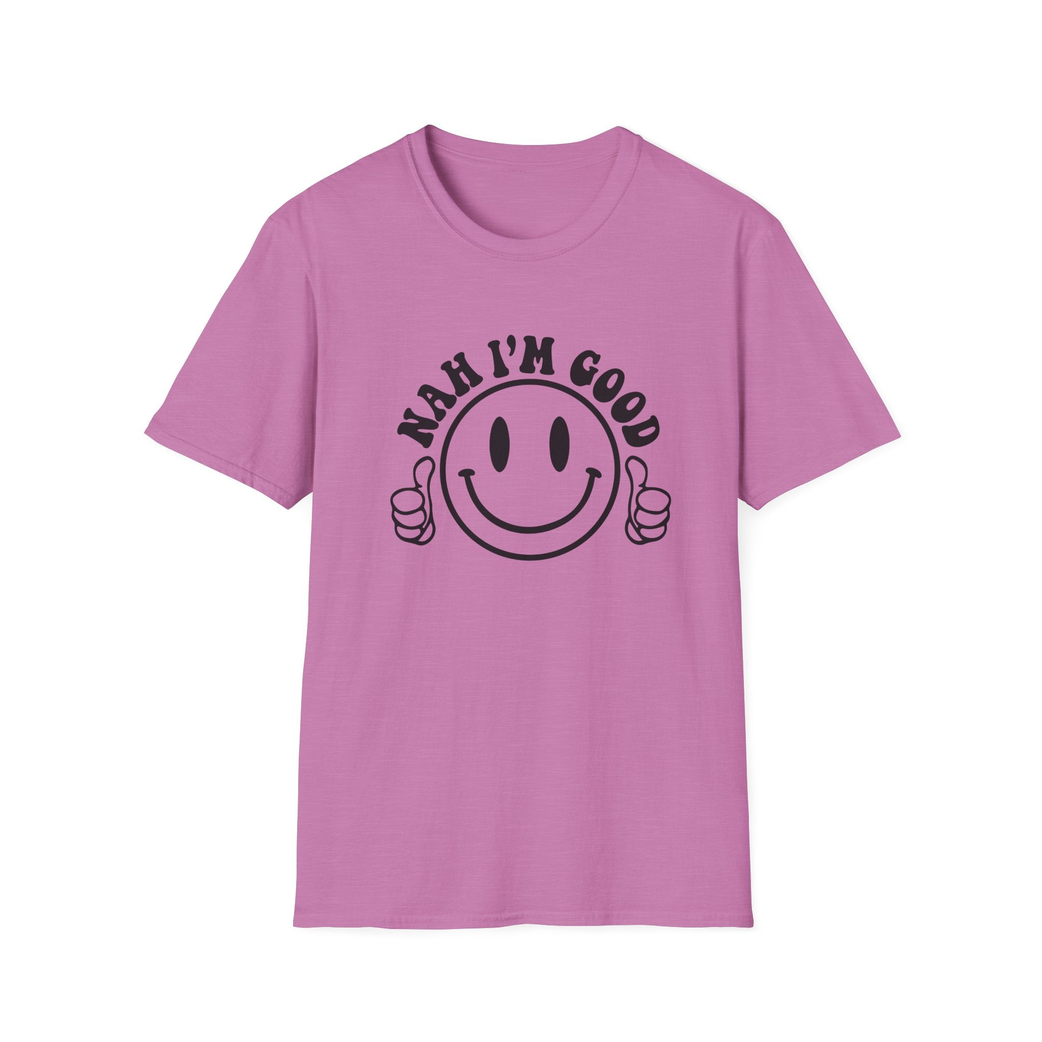 Nah I'm Good Smiley T-Shirt — Thumbs-Up Retro Graphic Tee