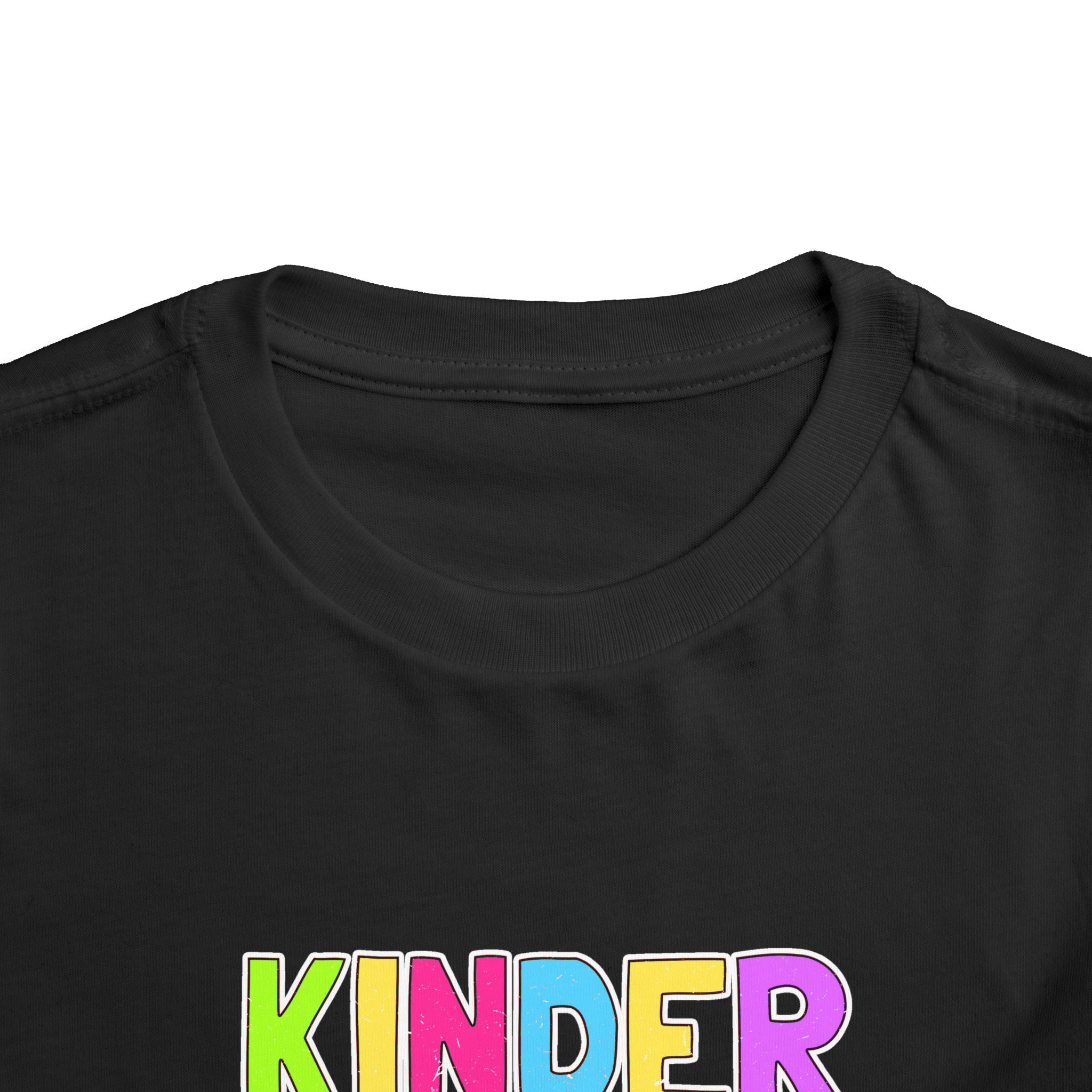 KinderGarten Toddler Tee - Colorful Checker Smiley Back-to-School Shirt